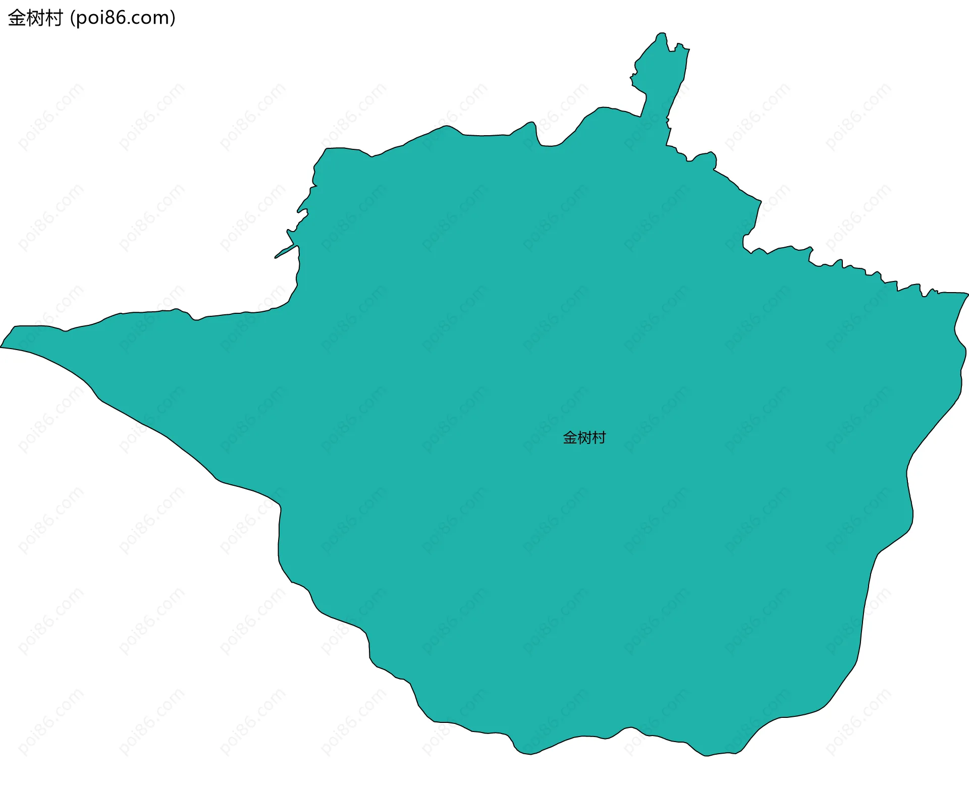 金树村边界地图