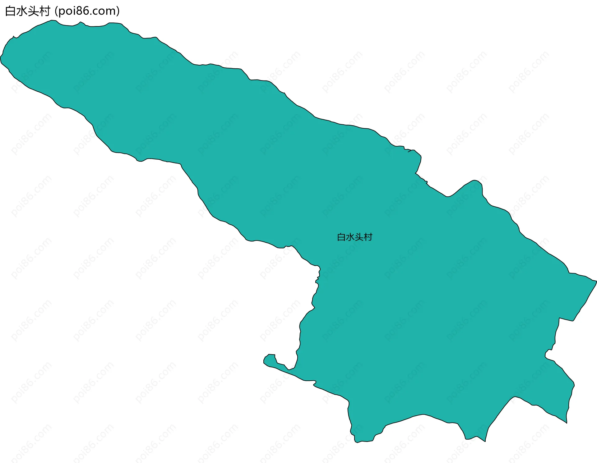 白水头村边界地图