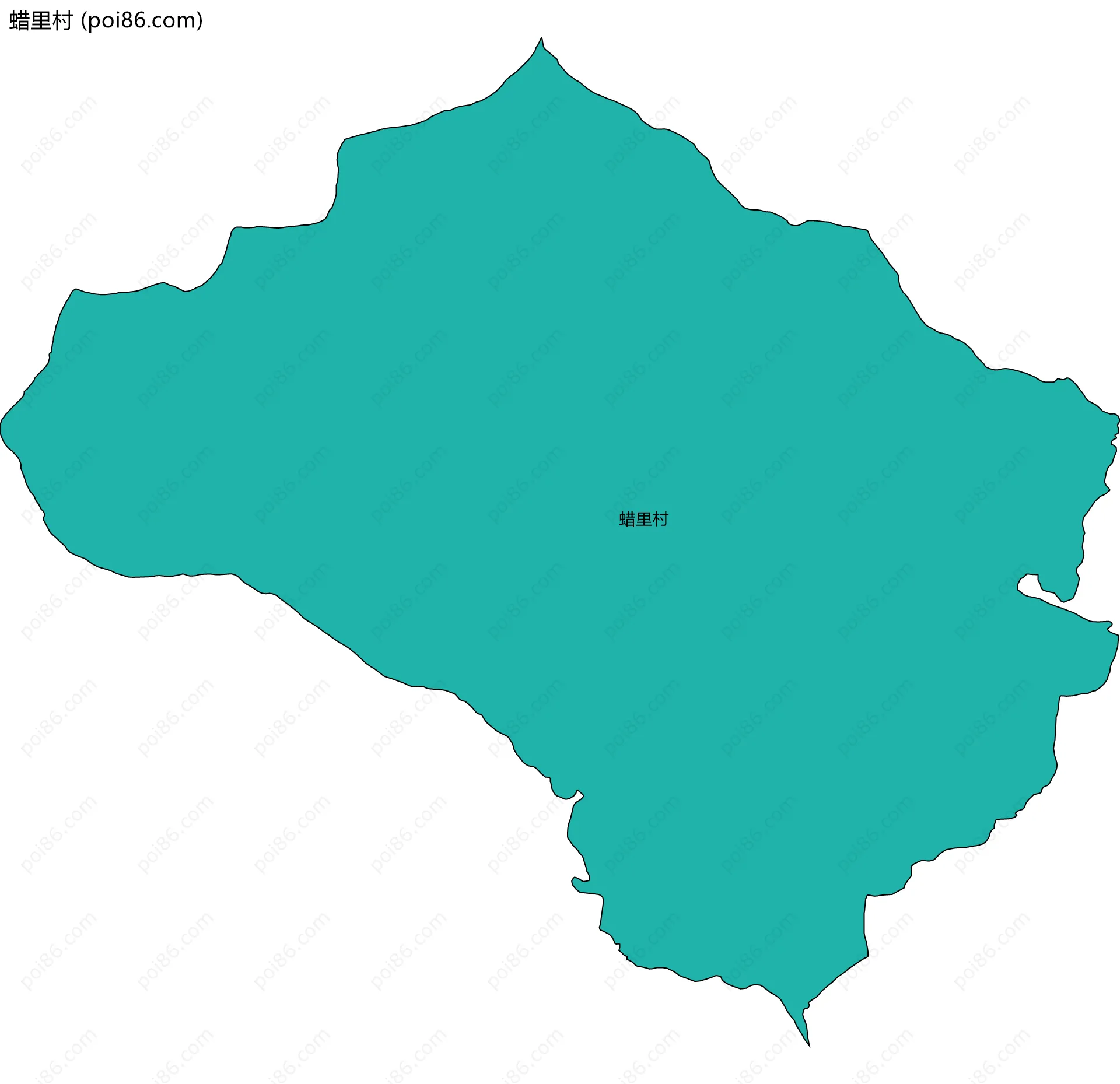 蜡里村边界地图