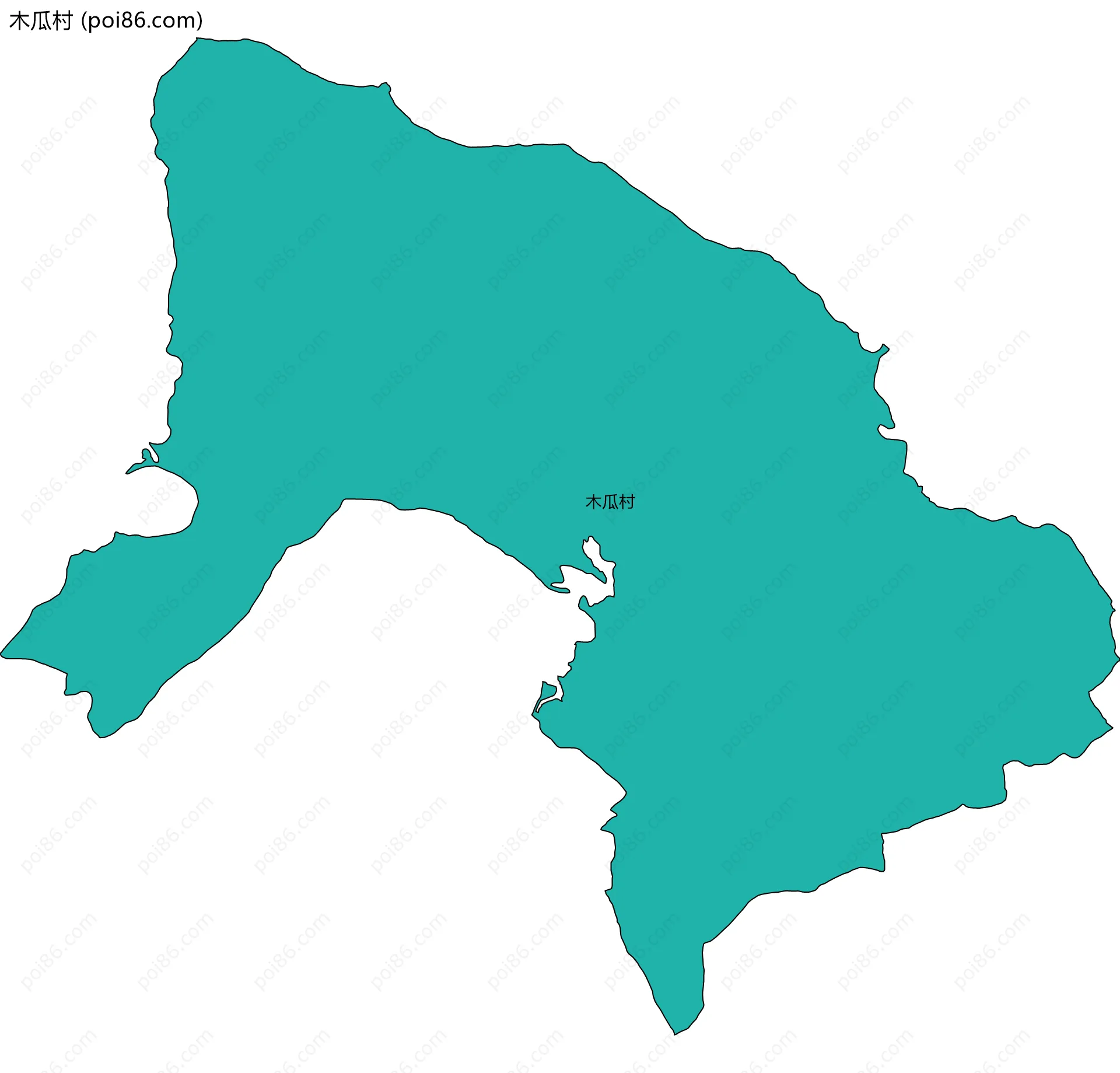 木瓜村边界地图