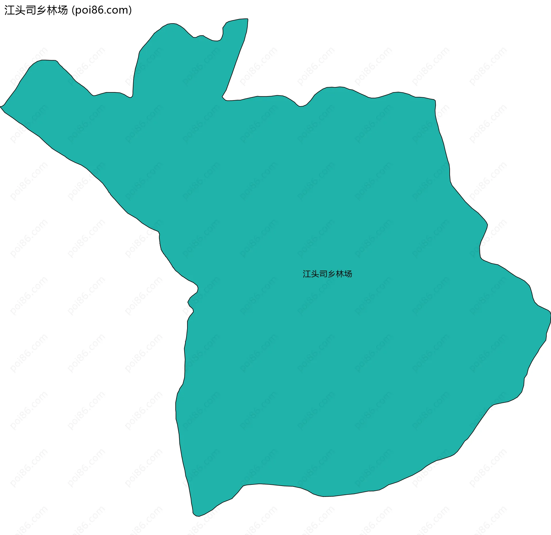 江头司乡林场边界地图