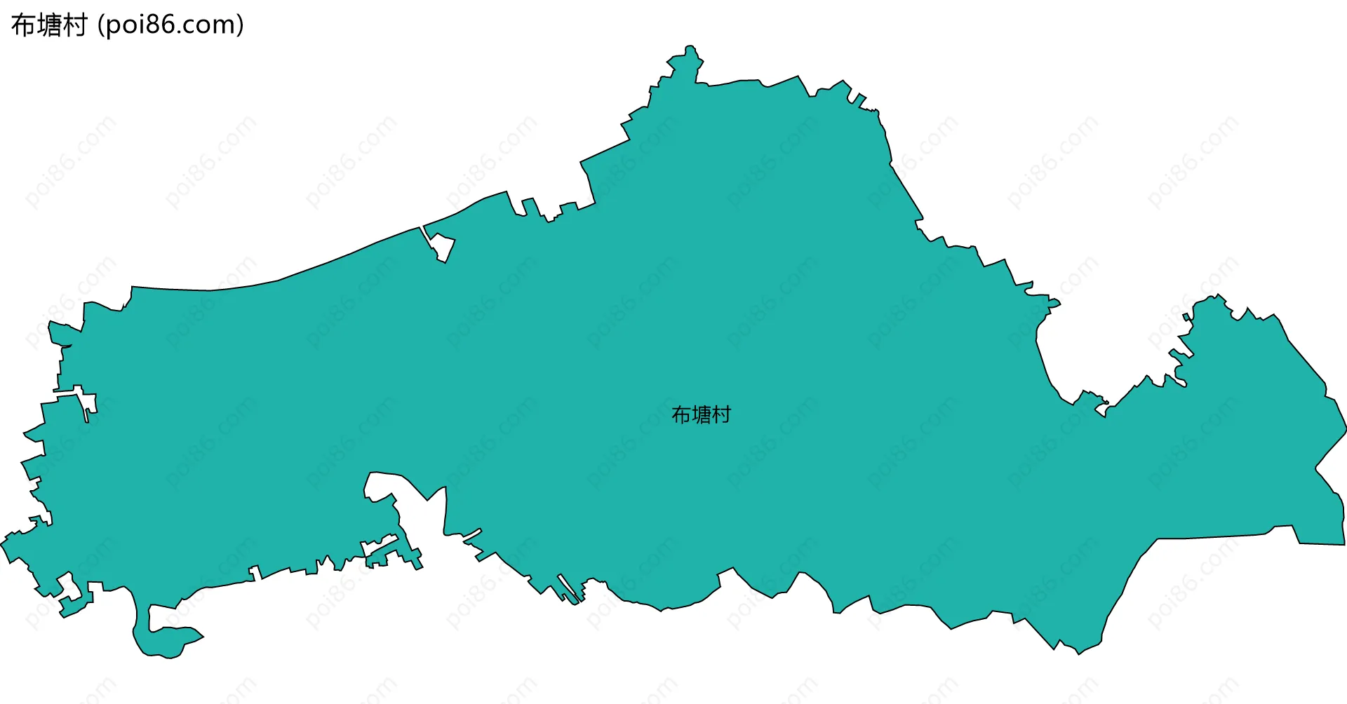 布塘村边界地图