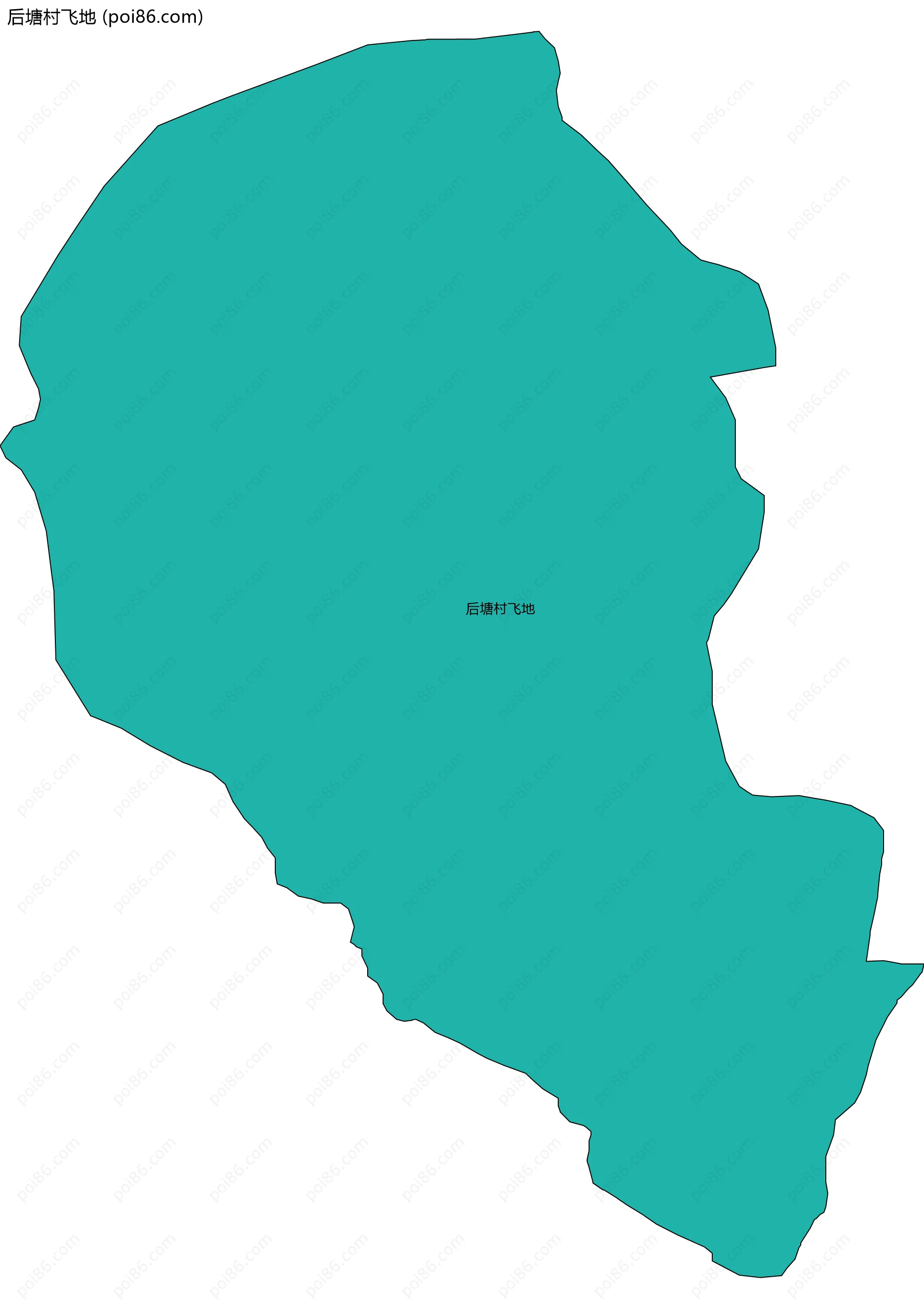 后塘村飞地边界地图