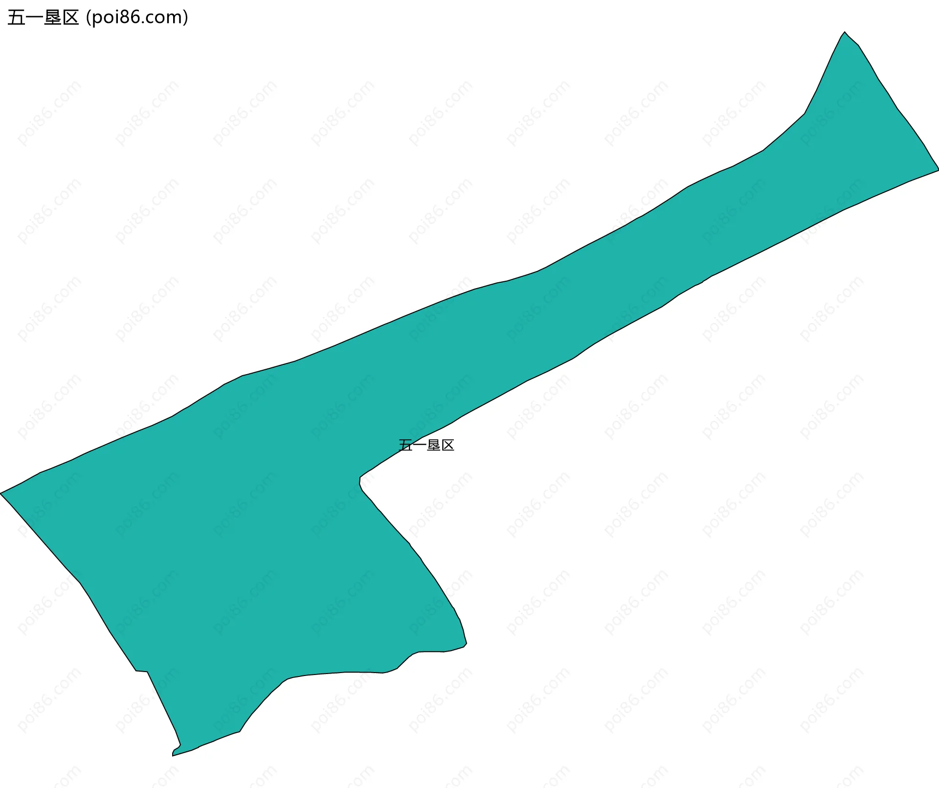 五一垦区边界地图(五级行政区划)