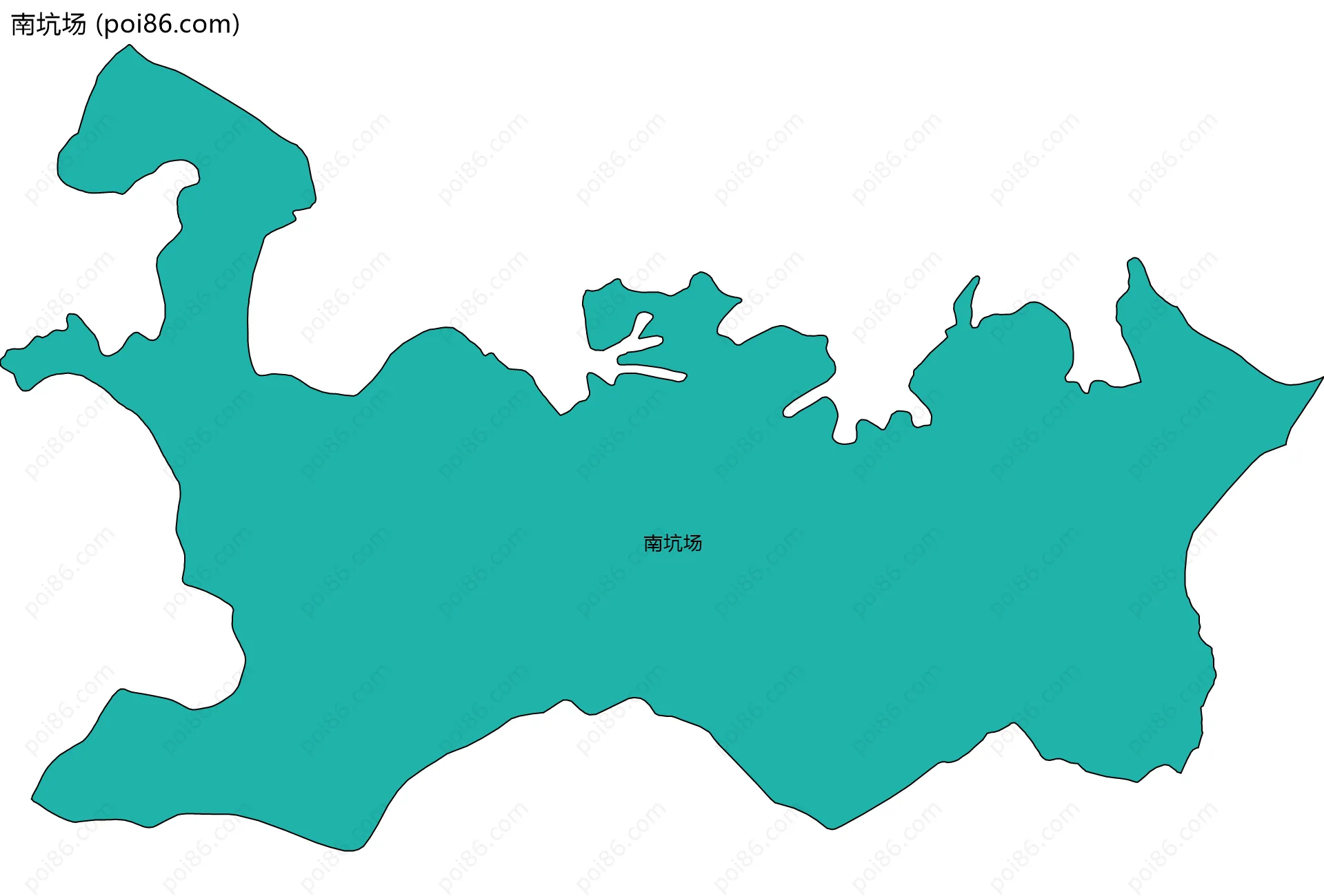 南坑场边界地图