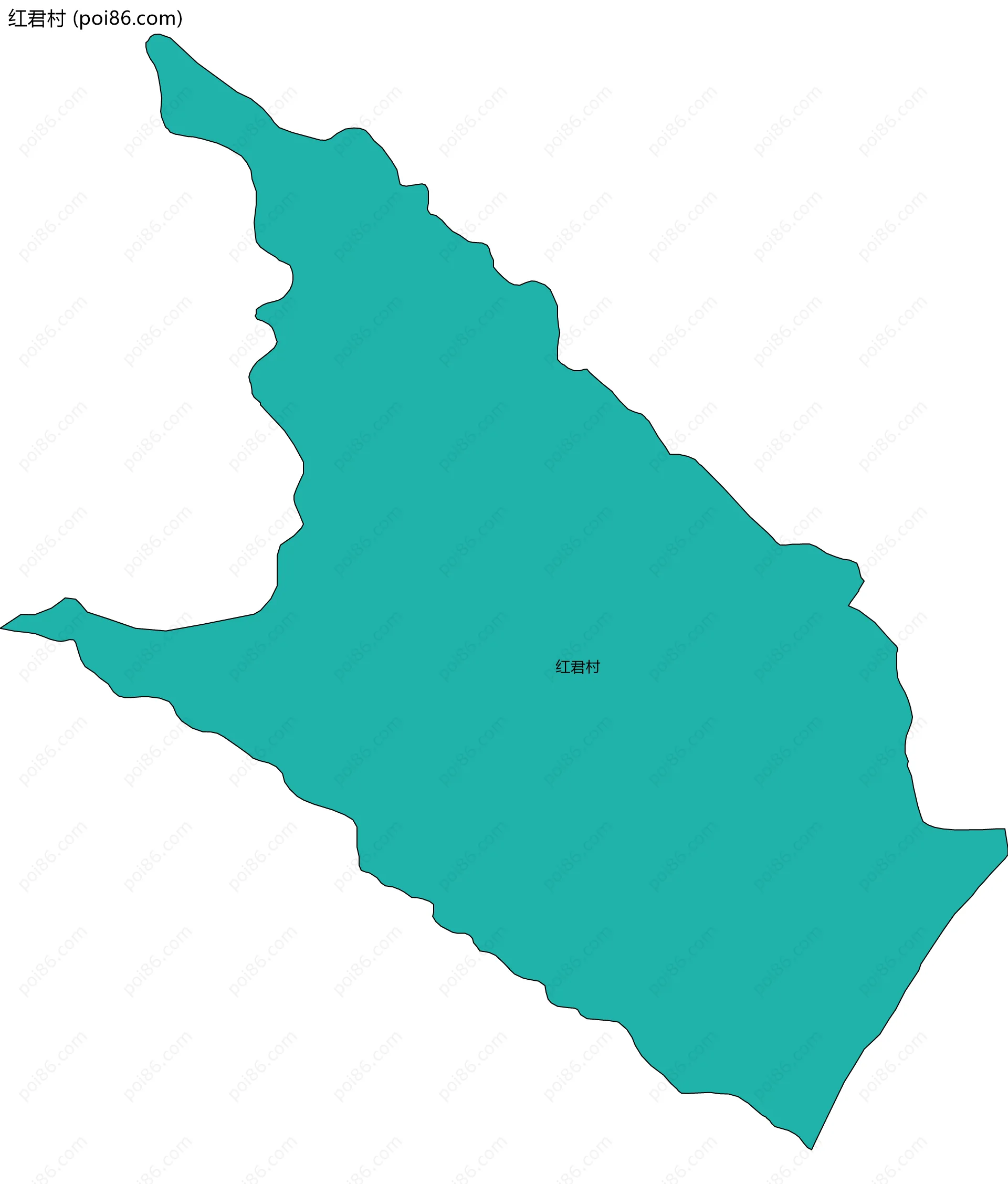 红君村边界地图