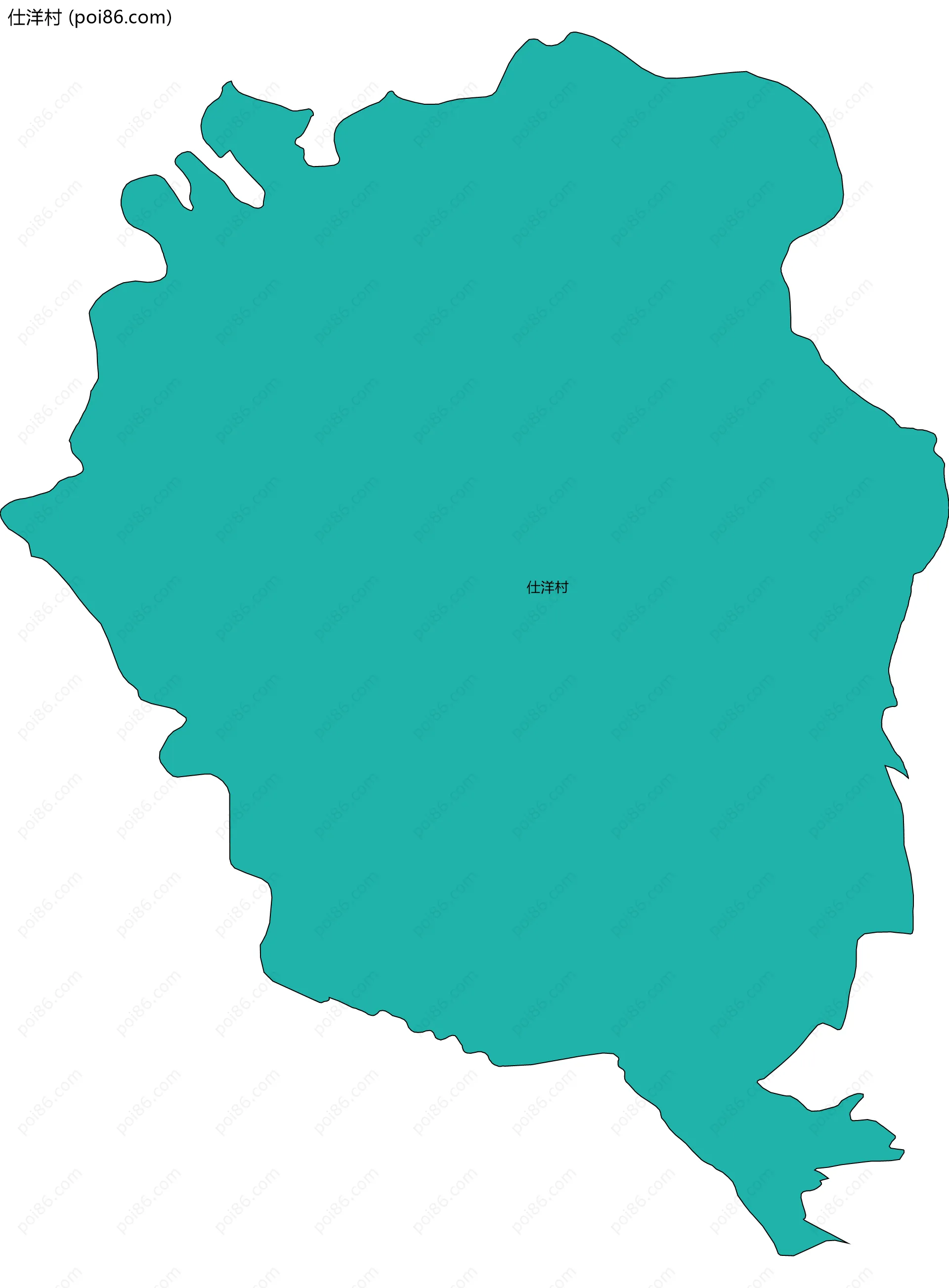 仕洋村边界地图