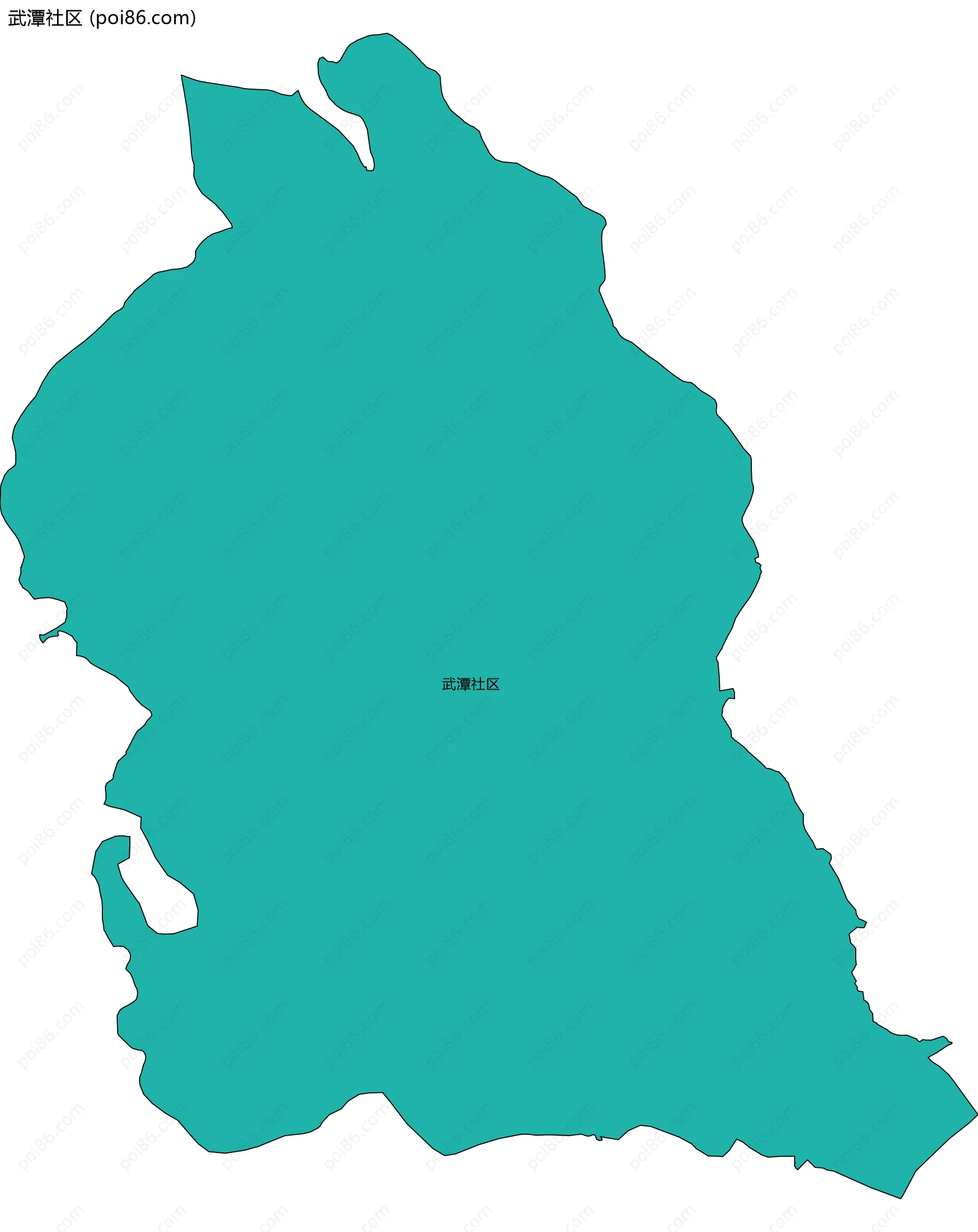 武潭社区边界地图