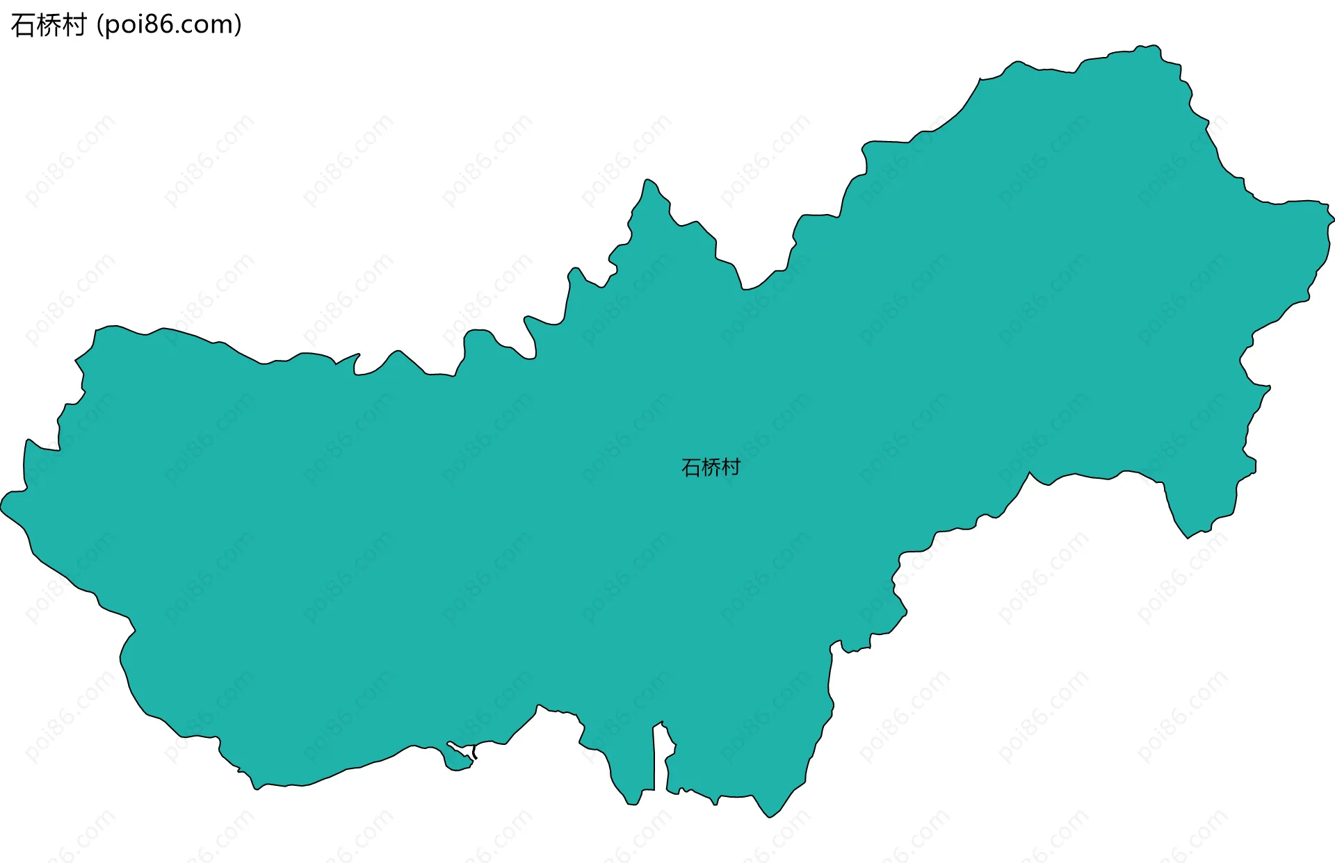 石桥村边界地图