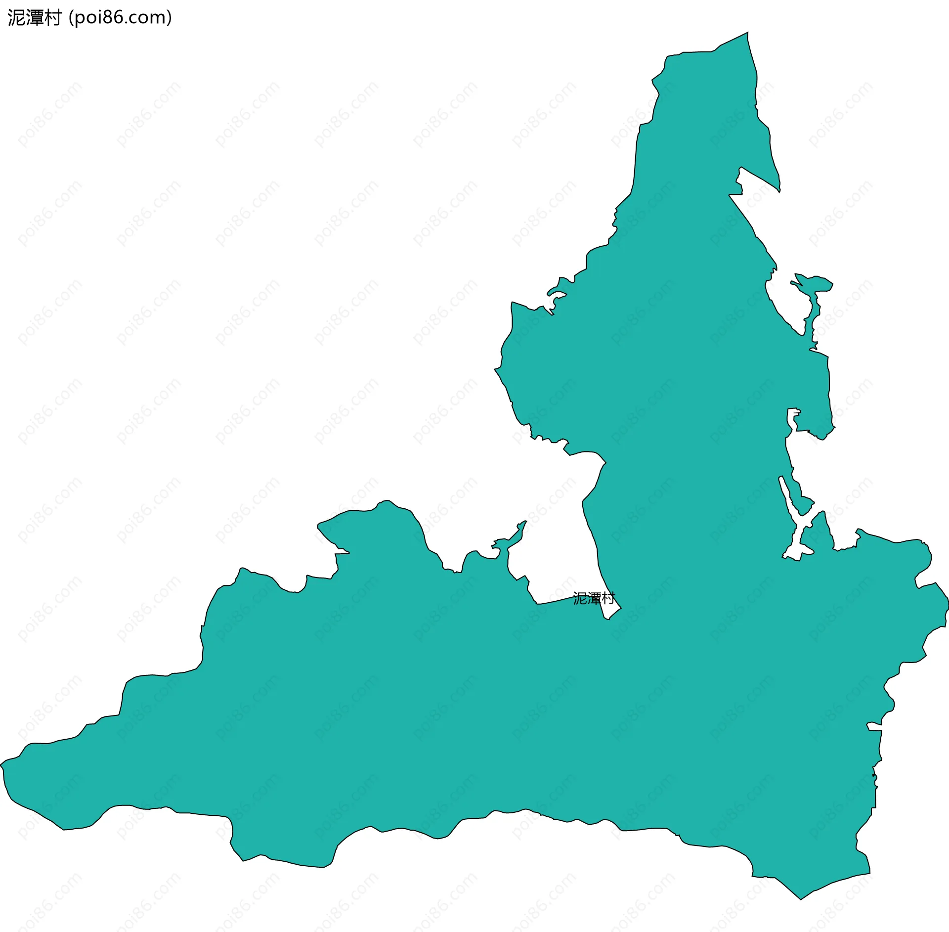 泥潭村边界地图