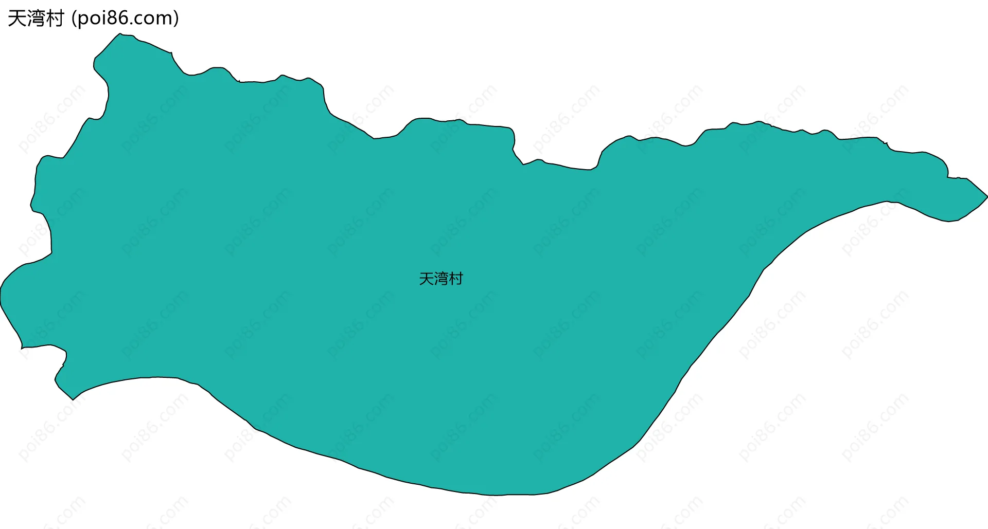 天湾村边界地图