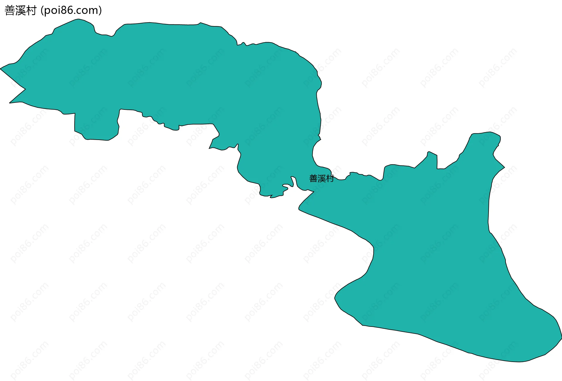 善溪村边界地图