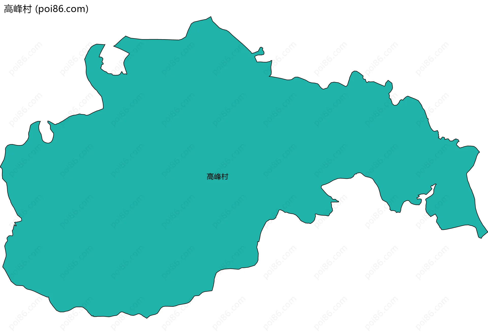 高峰村边界地图