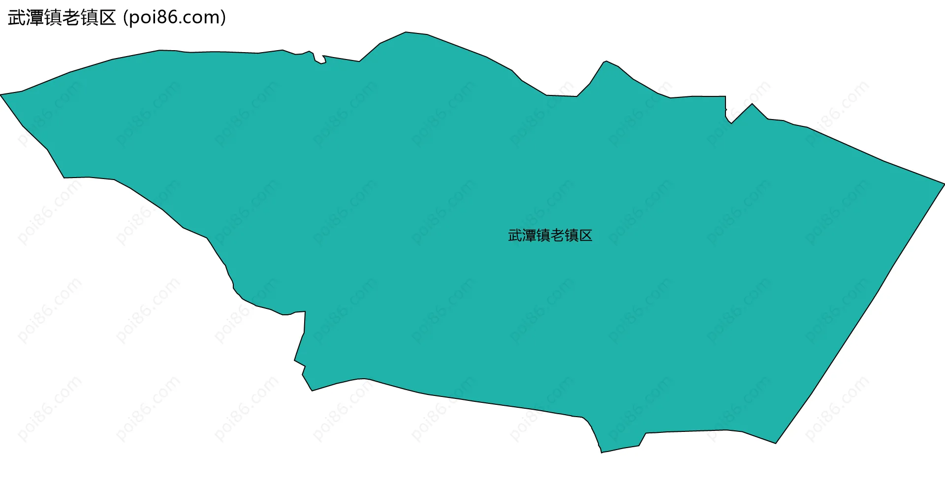 武潭镇老镇区边界地图