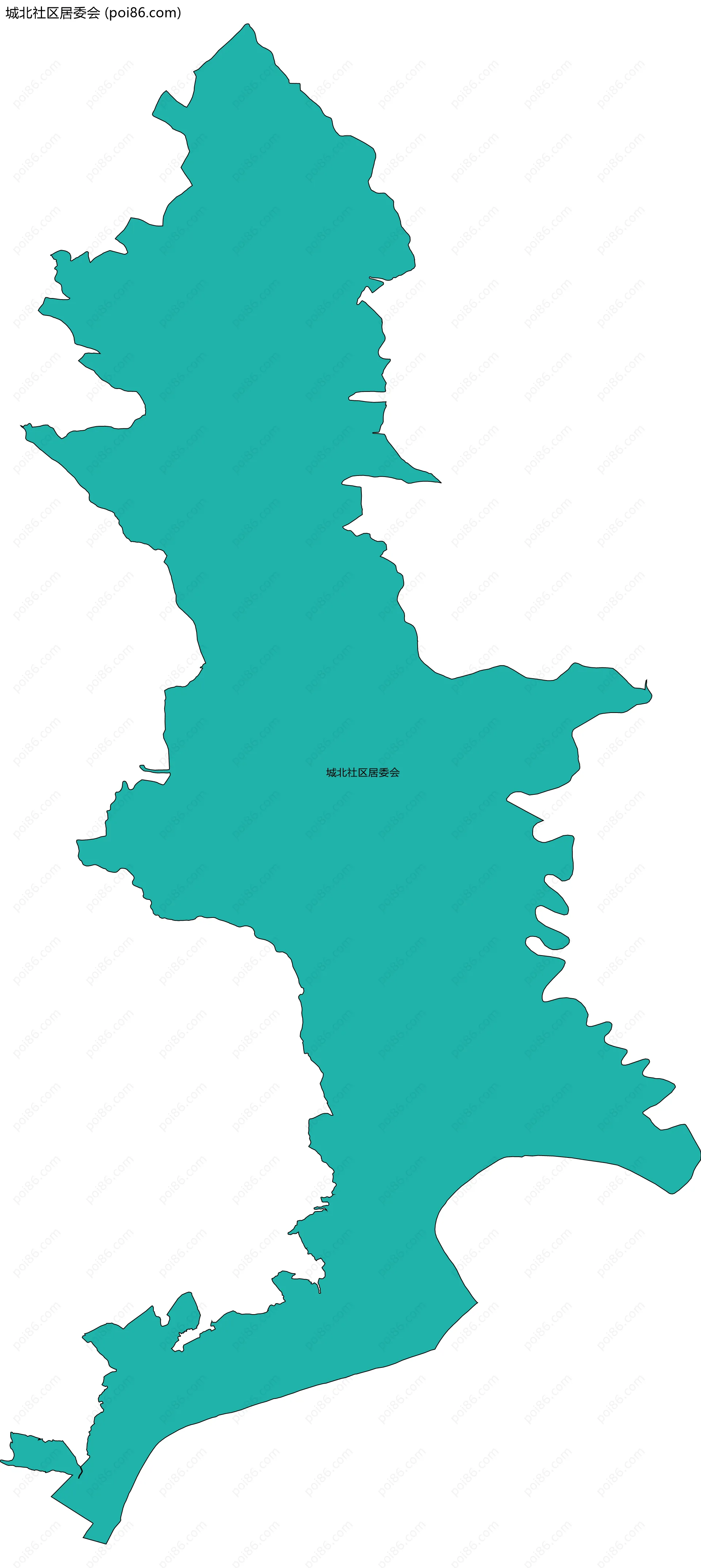 城北社区居委会边界地图