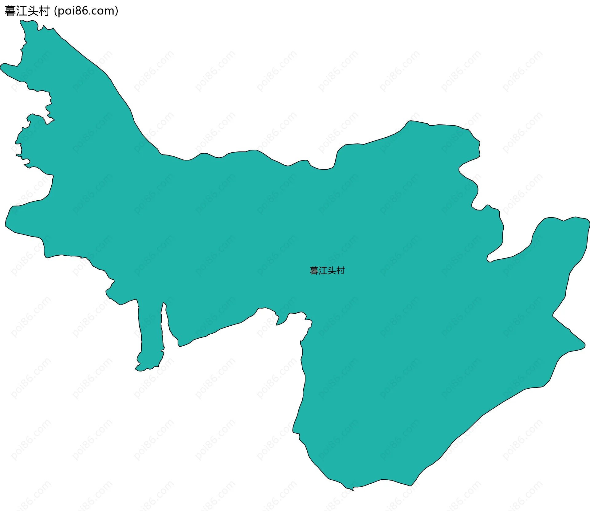 暮江头村边界地图