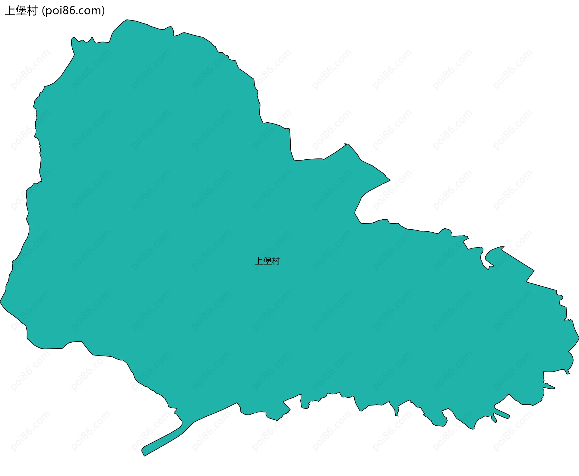 上堡村边界地图
