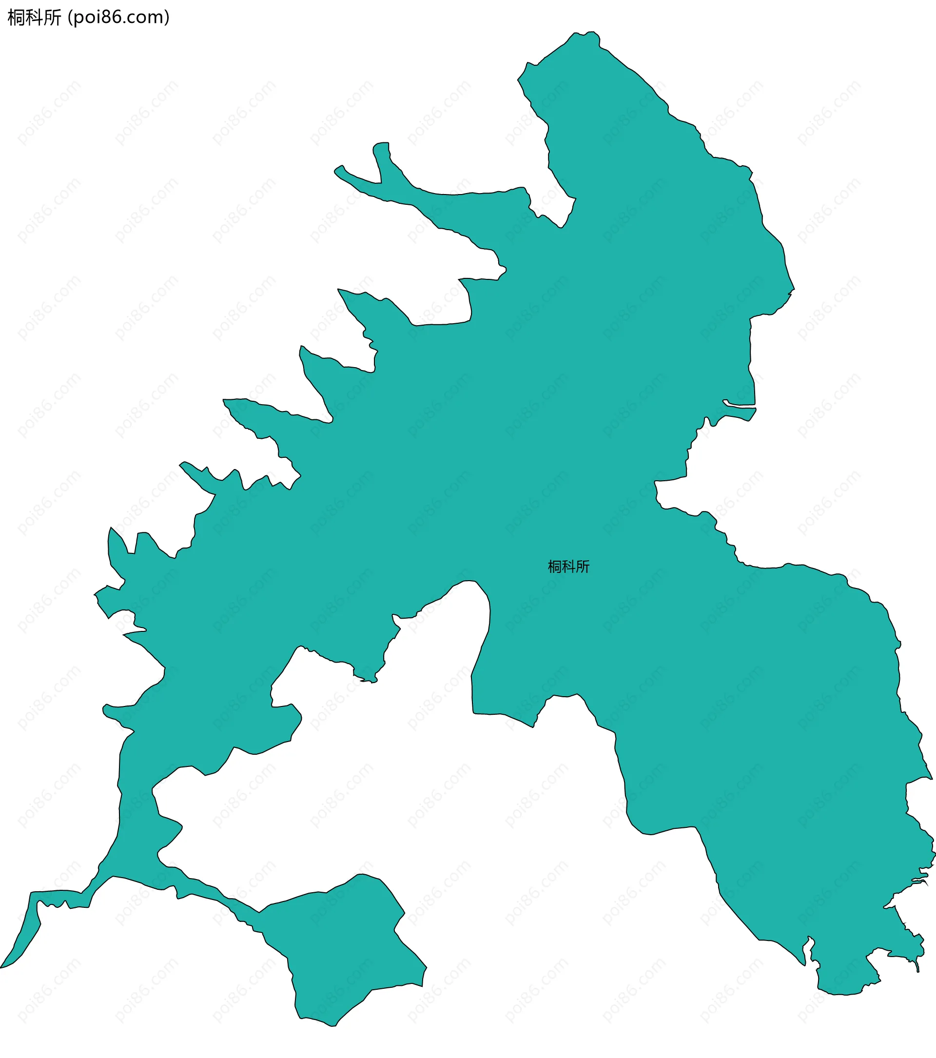 桐科所边界地图