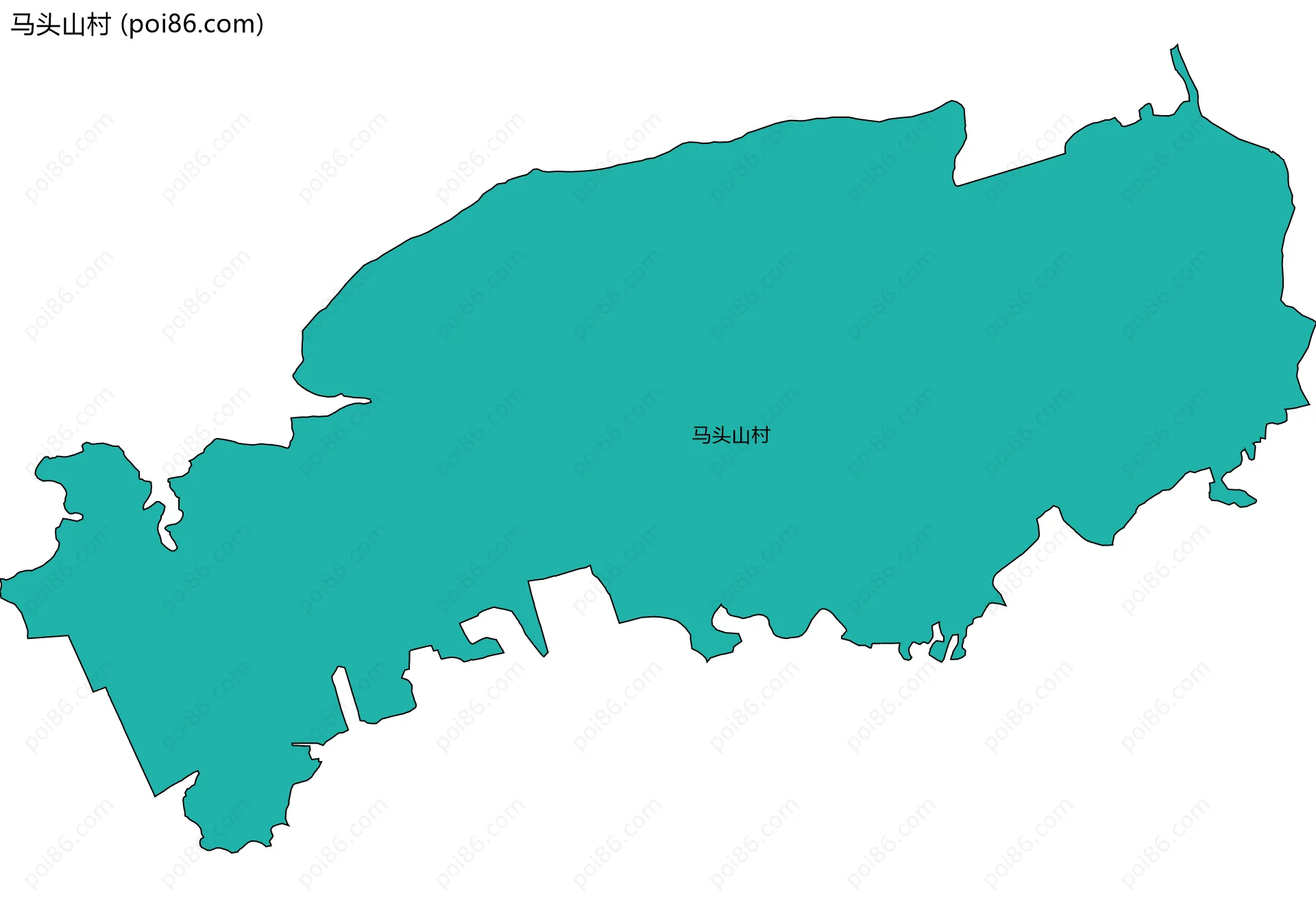 马头山村边界地图