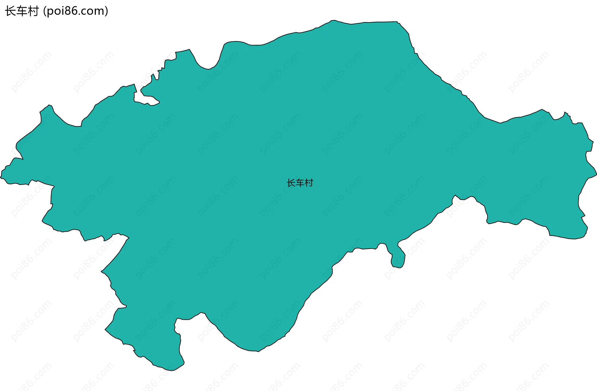 长车村边界地图