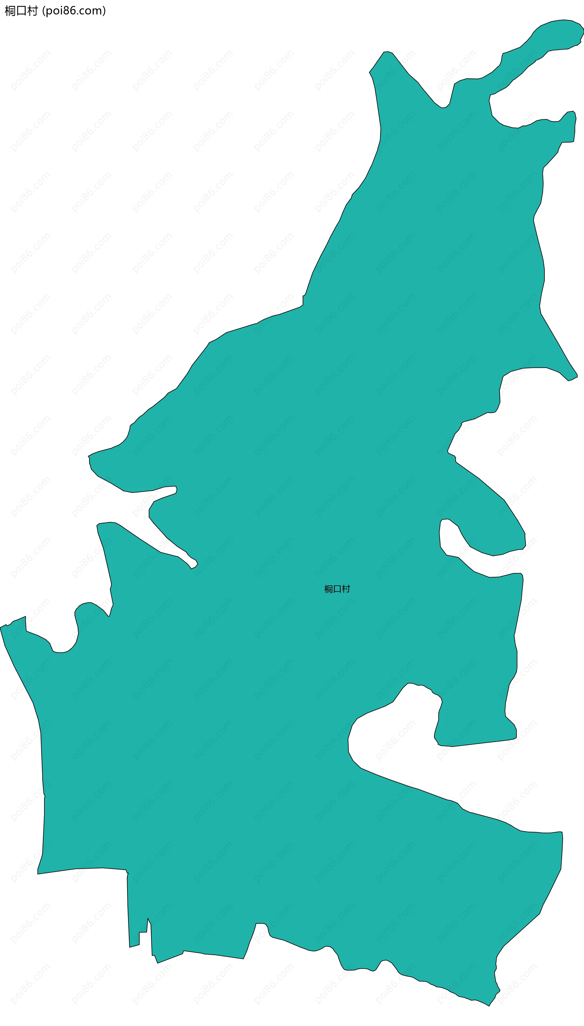 桐口村边界地图