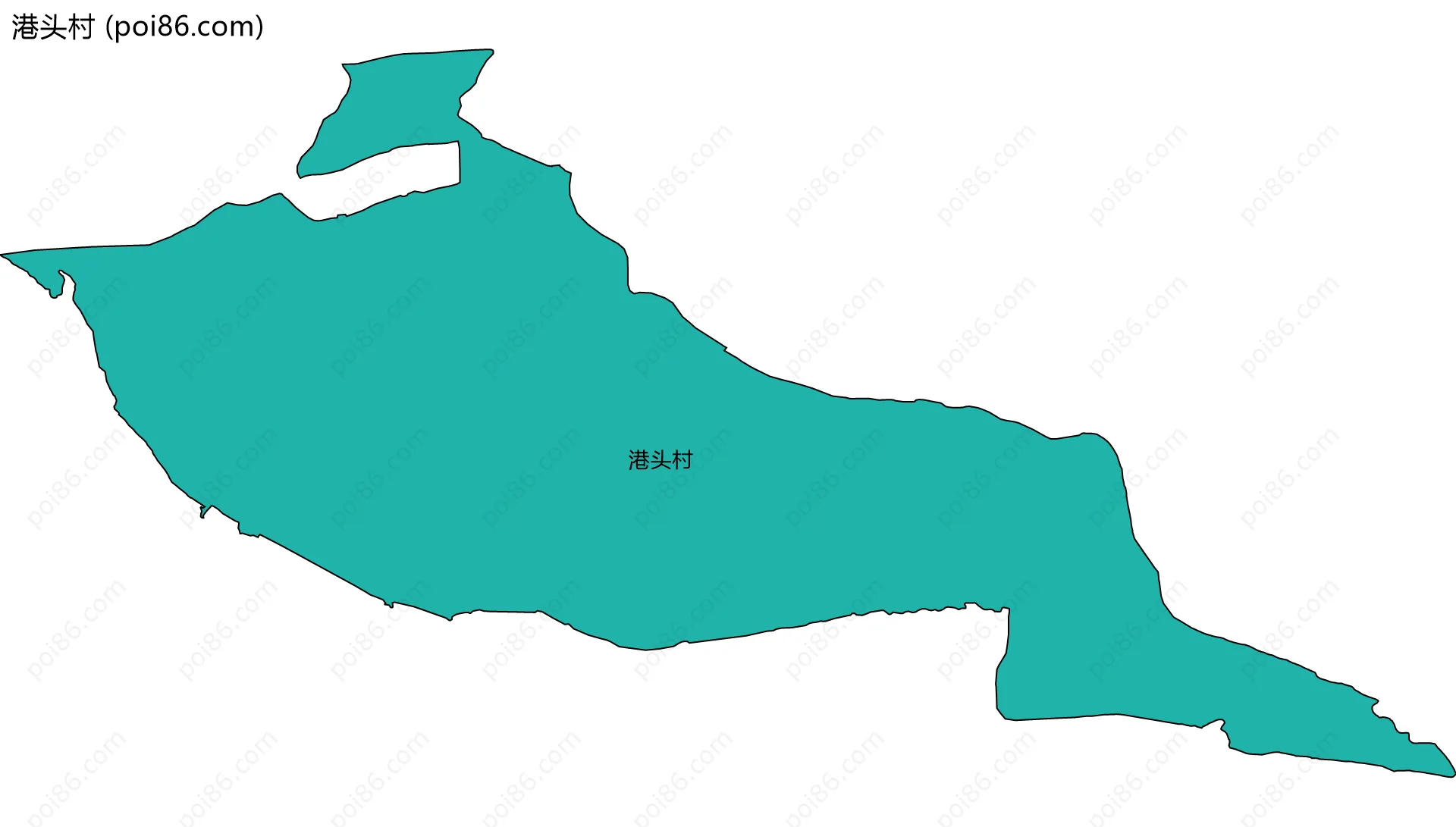港头村边界地图