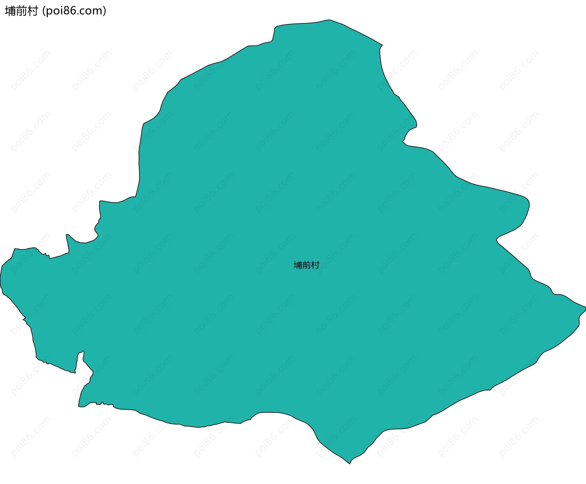 埔前村边界地图