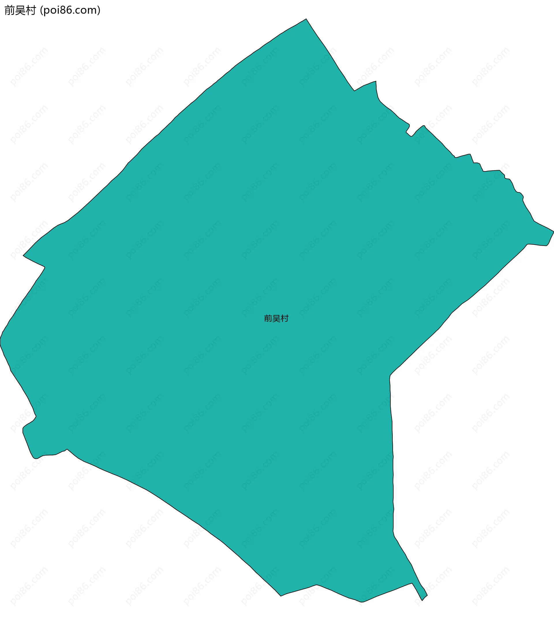 前吴村边界地图