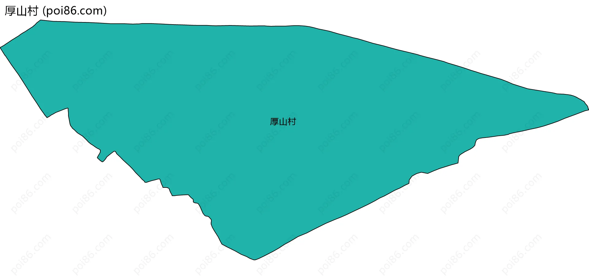 厚山村边界地图