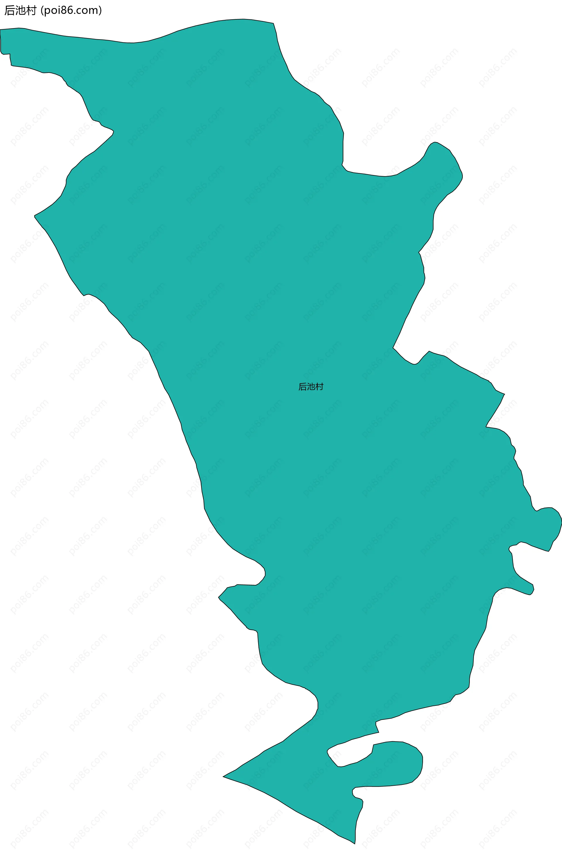 后池村边界地图