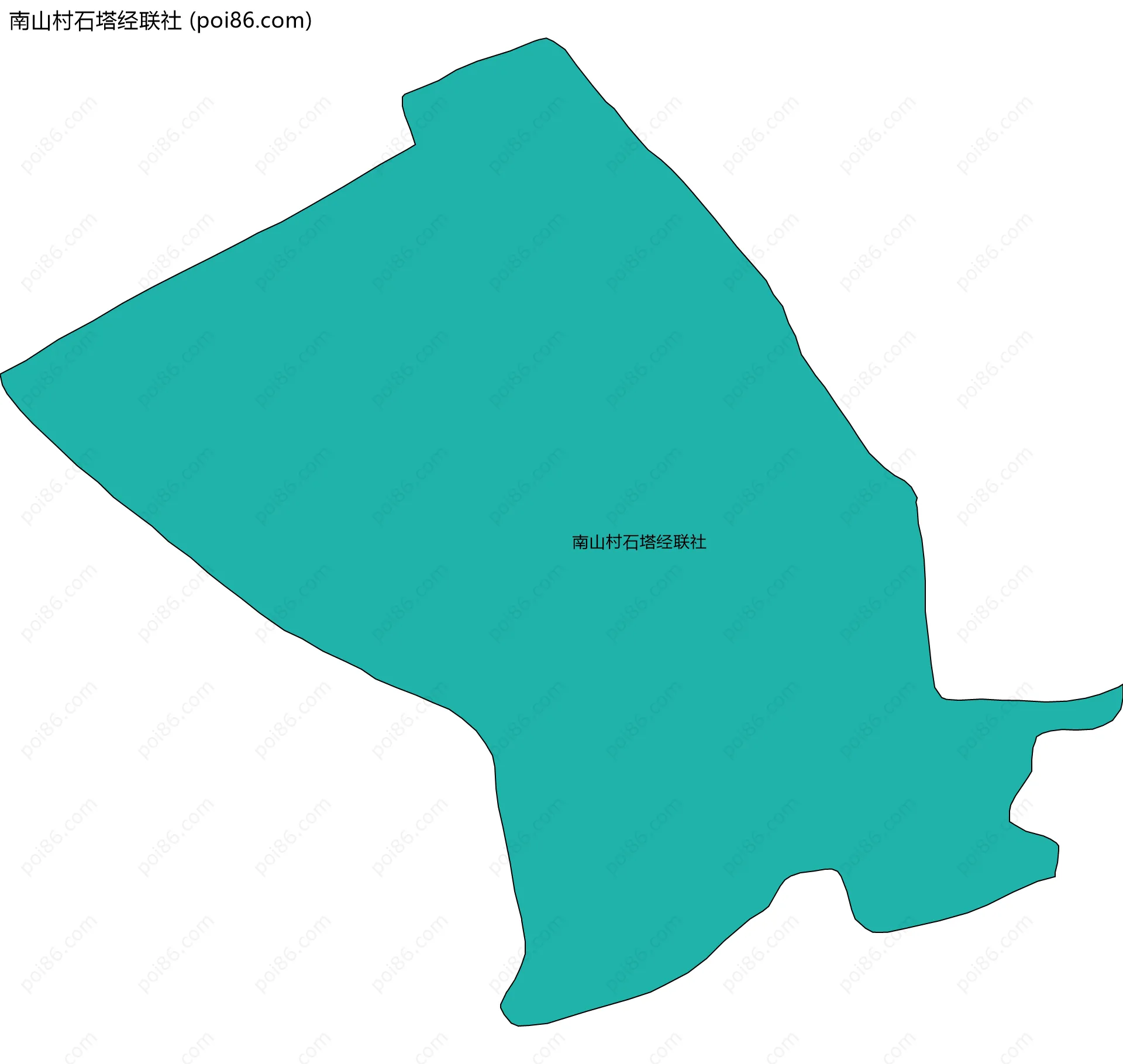 南山村石塔经联社边界地图