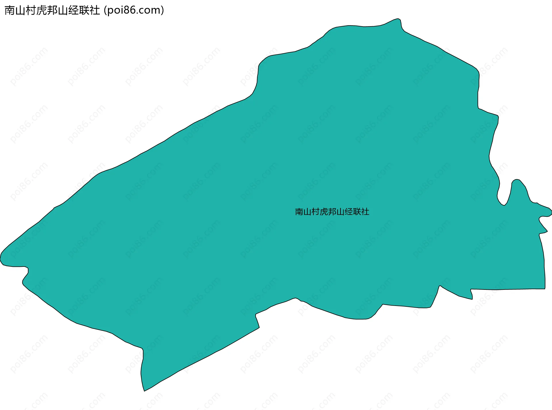 南山村虎邦山经联社边界地图