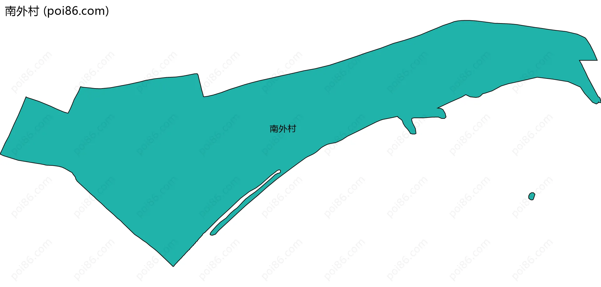 南外村边界地图