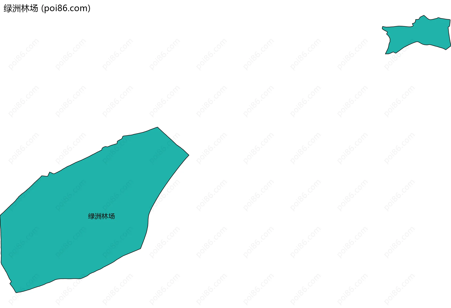 绿洲林场边界地图