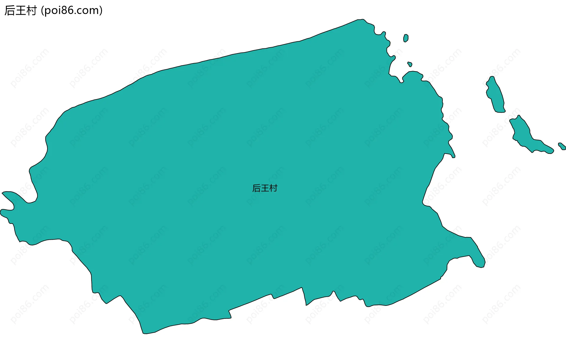 后王村边界地图