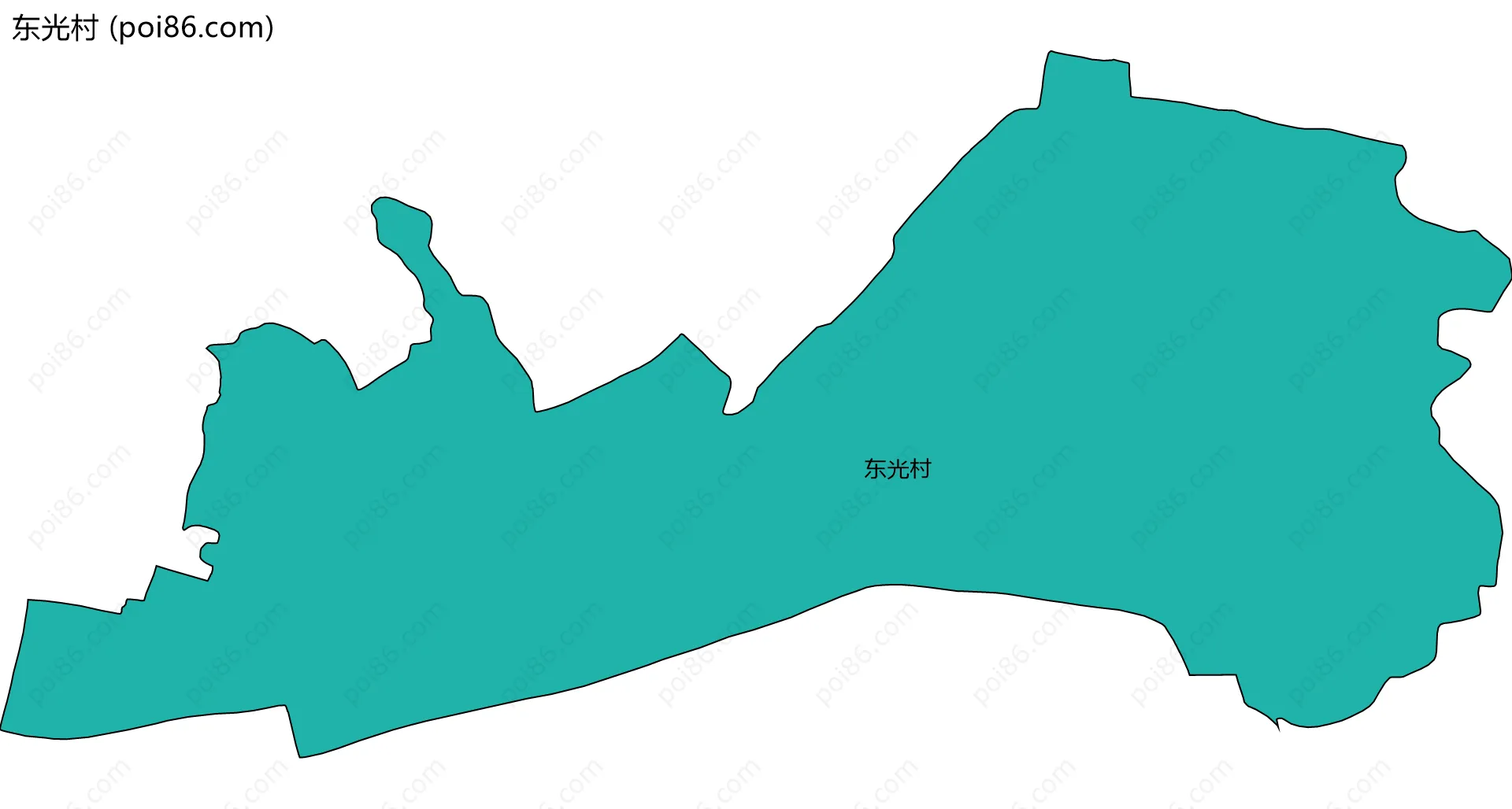 东光村边界地图