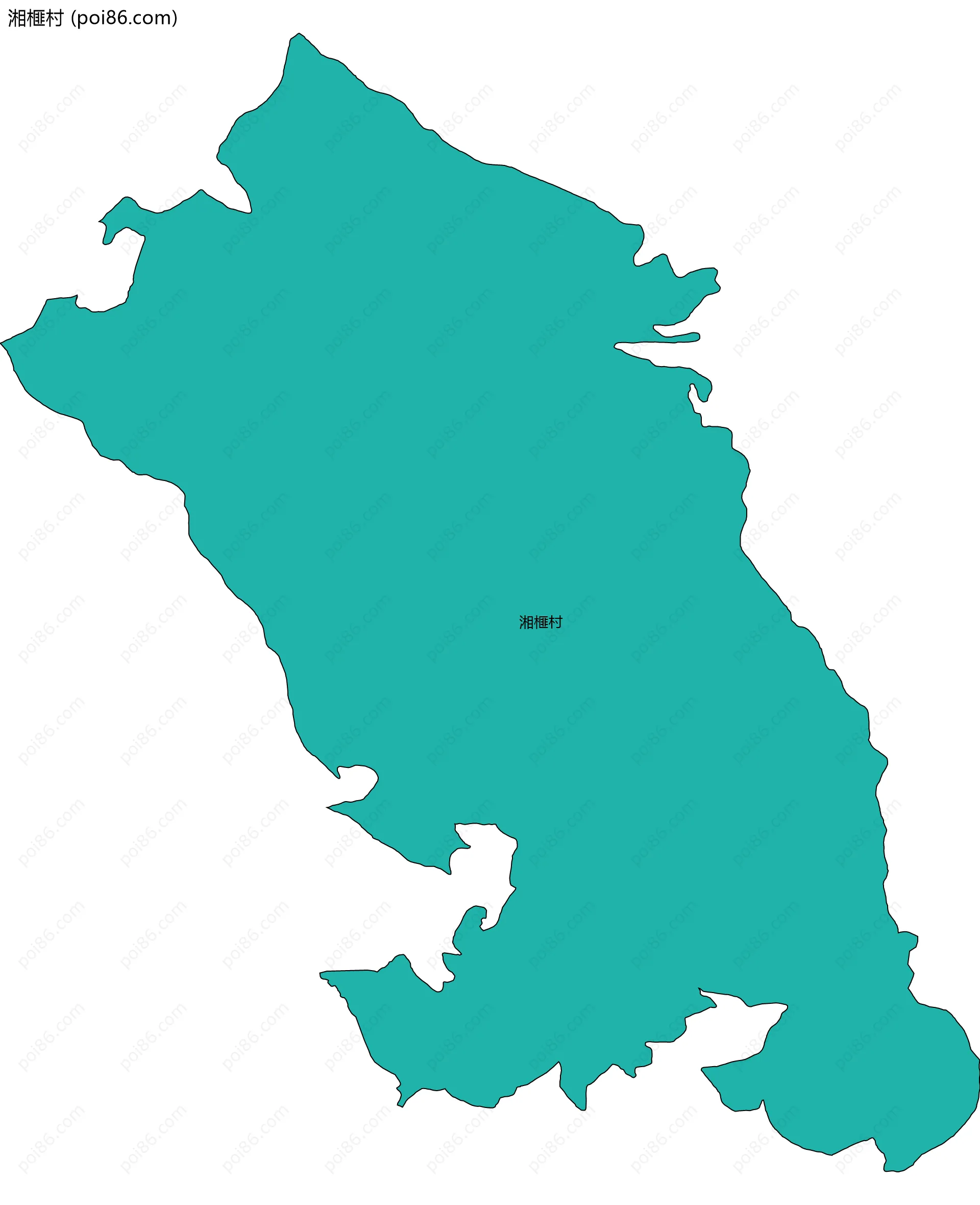 湘榧村边界地图