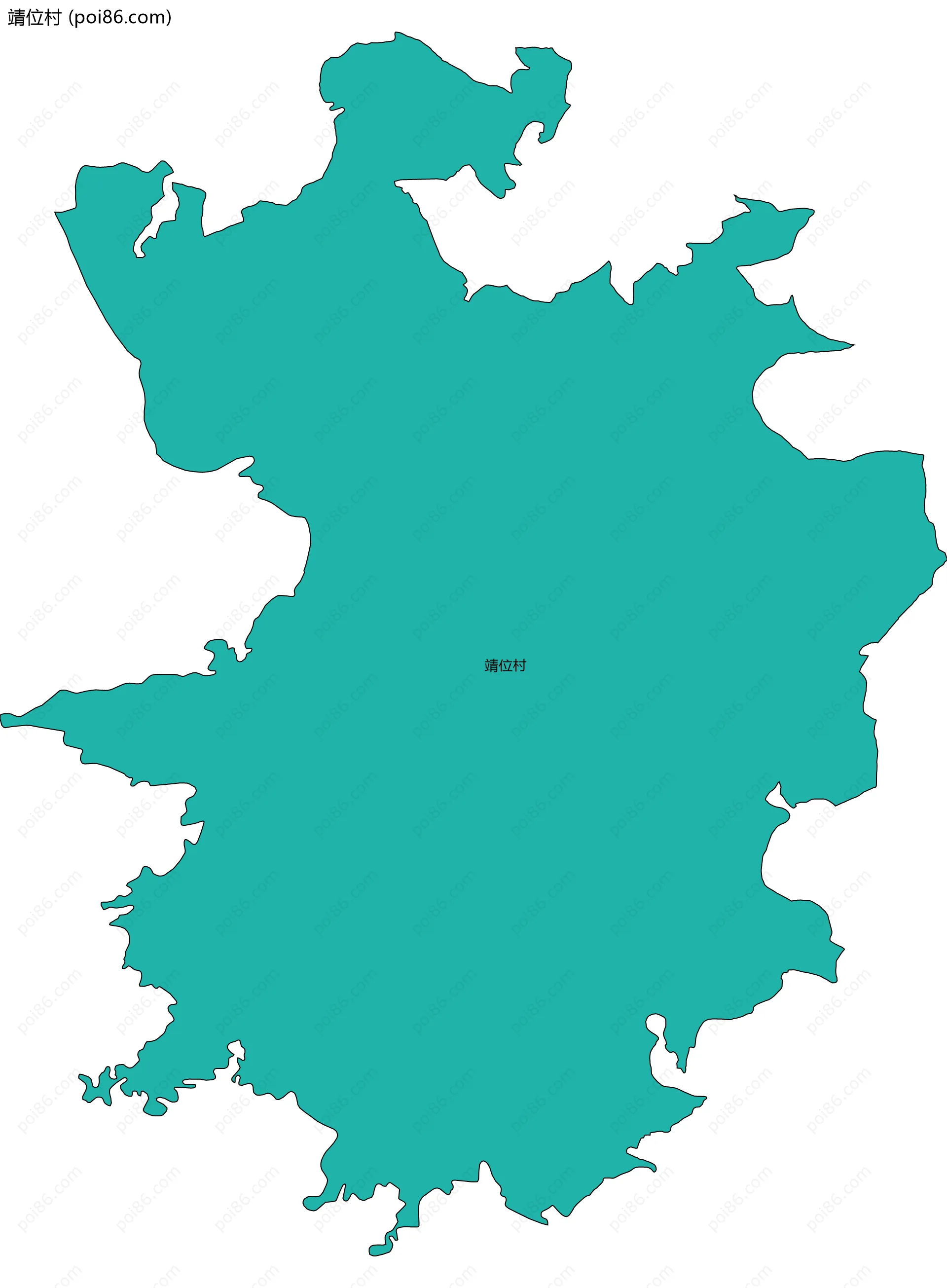 靖位村边界地图