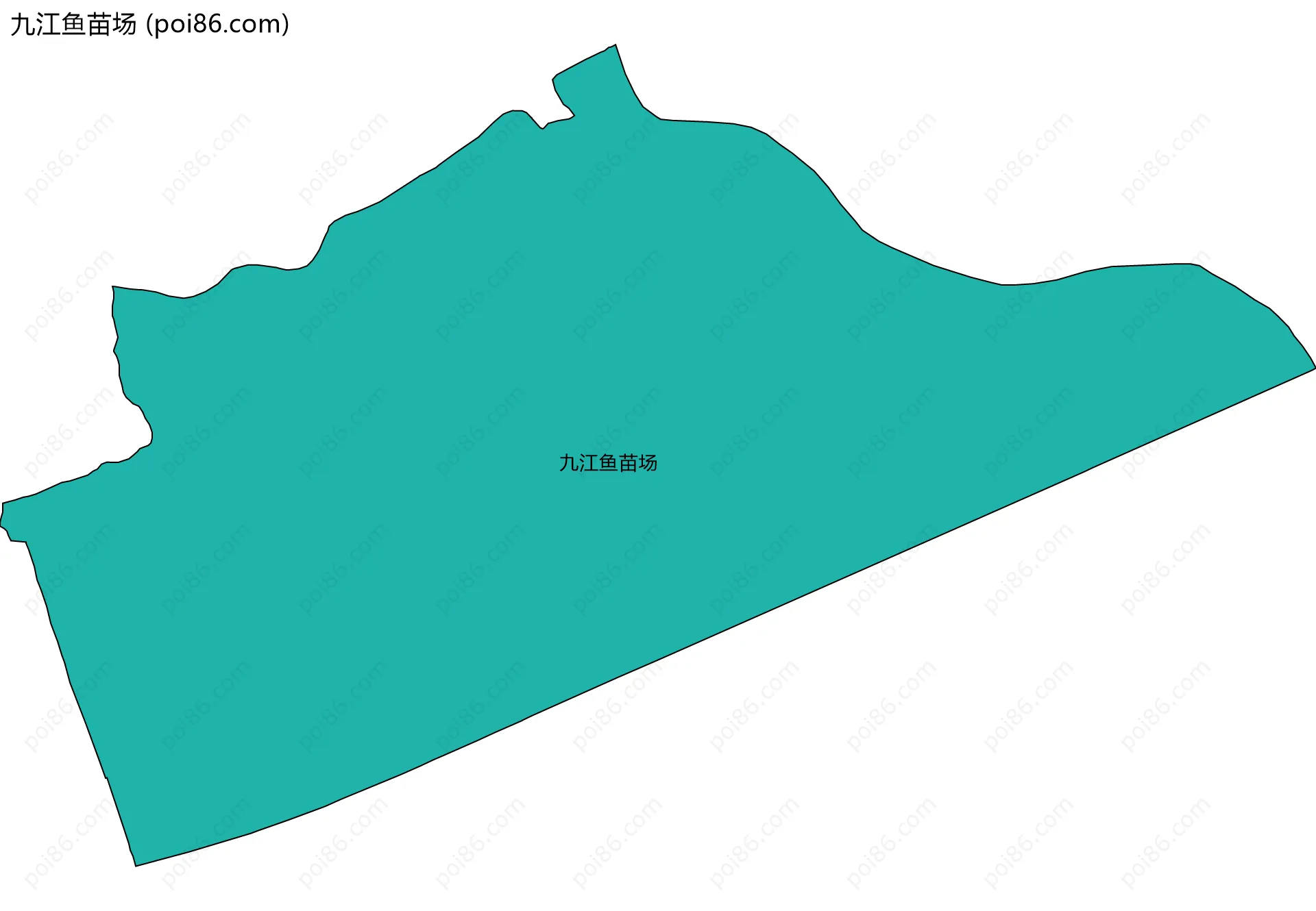 九江鱼苗场边界地图