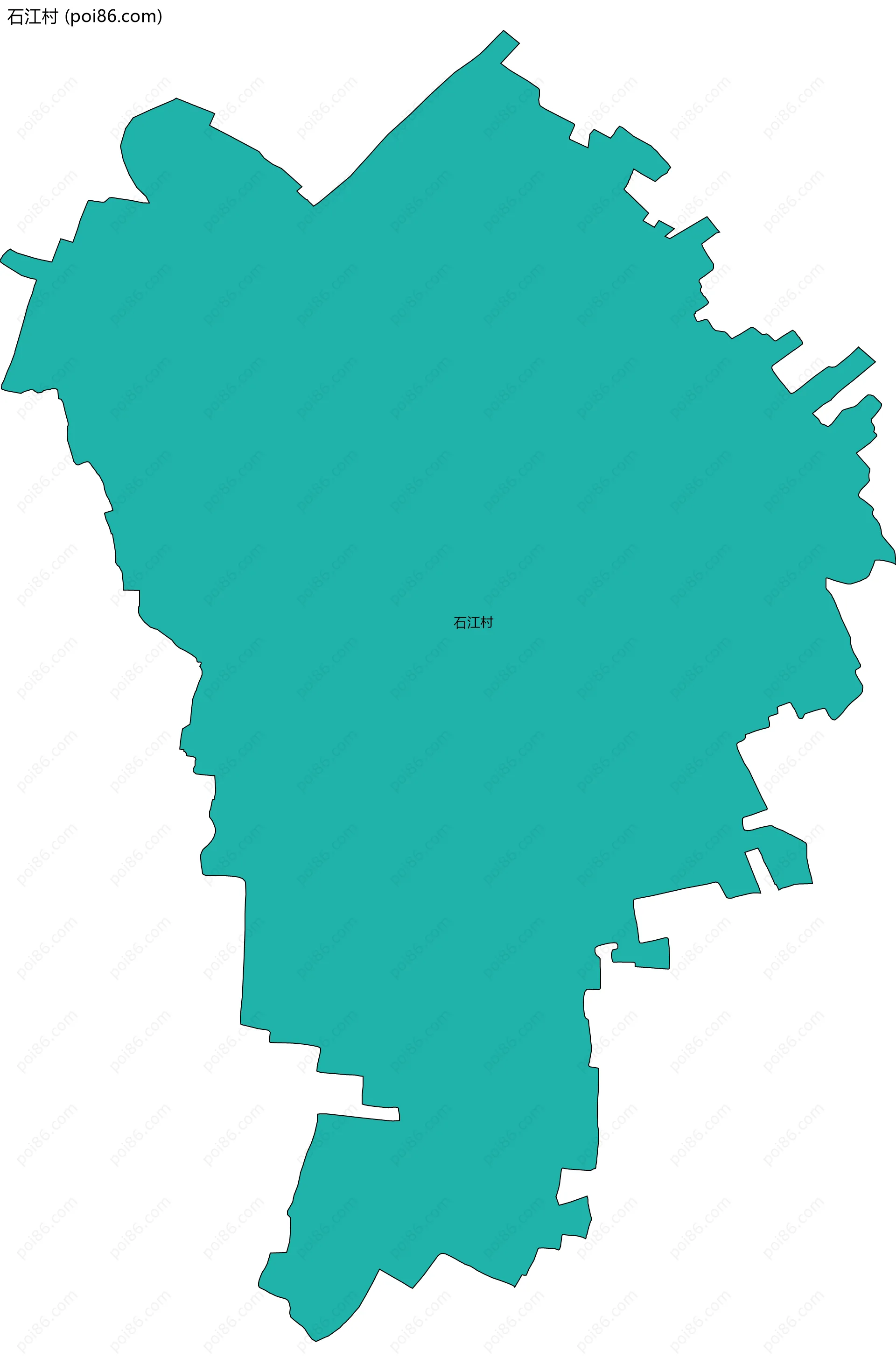 石江村边界地图