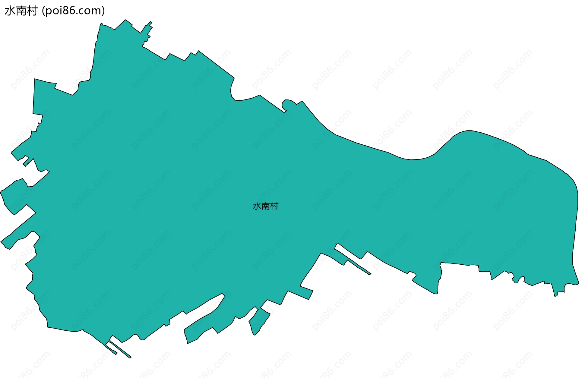 水南村边界地图