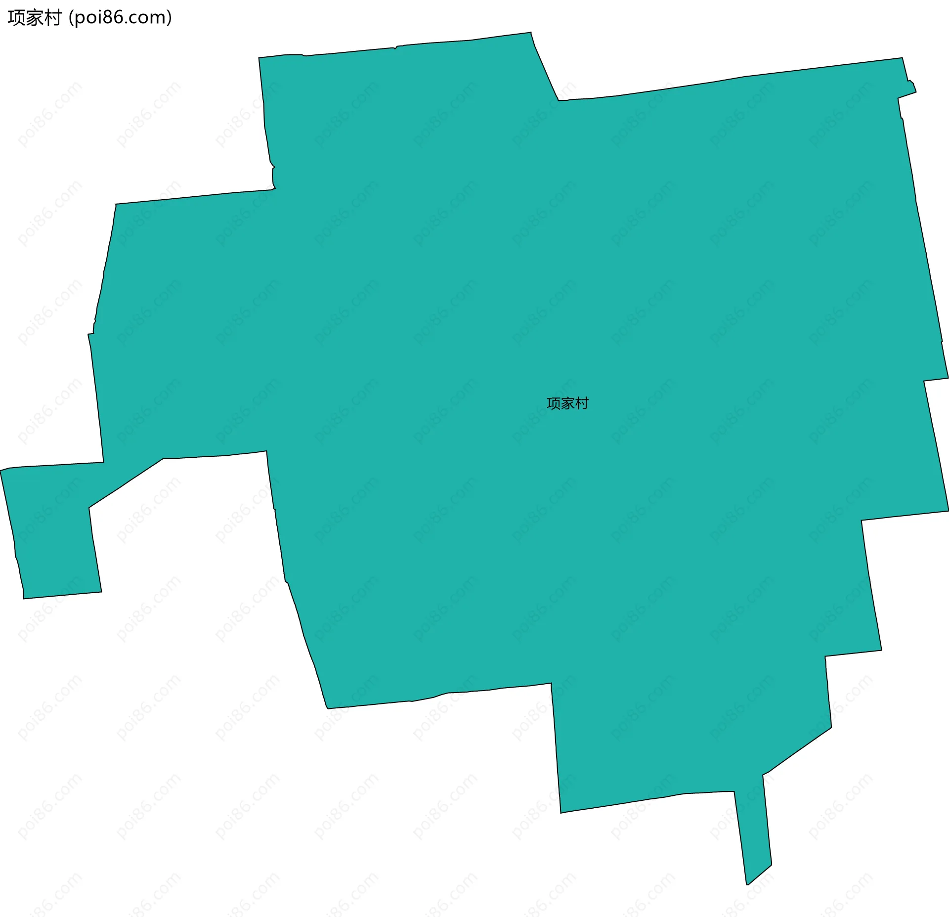 项家村边界地图