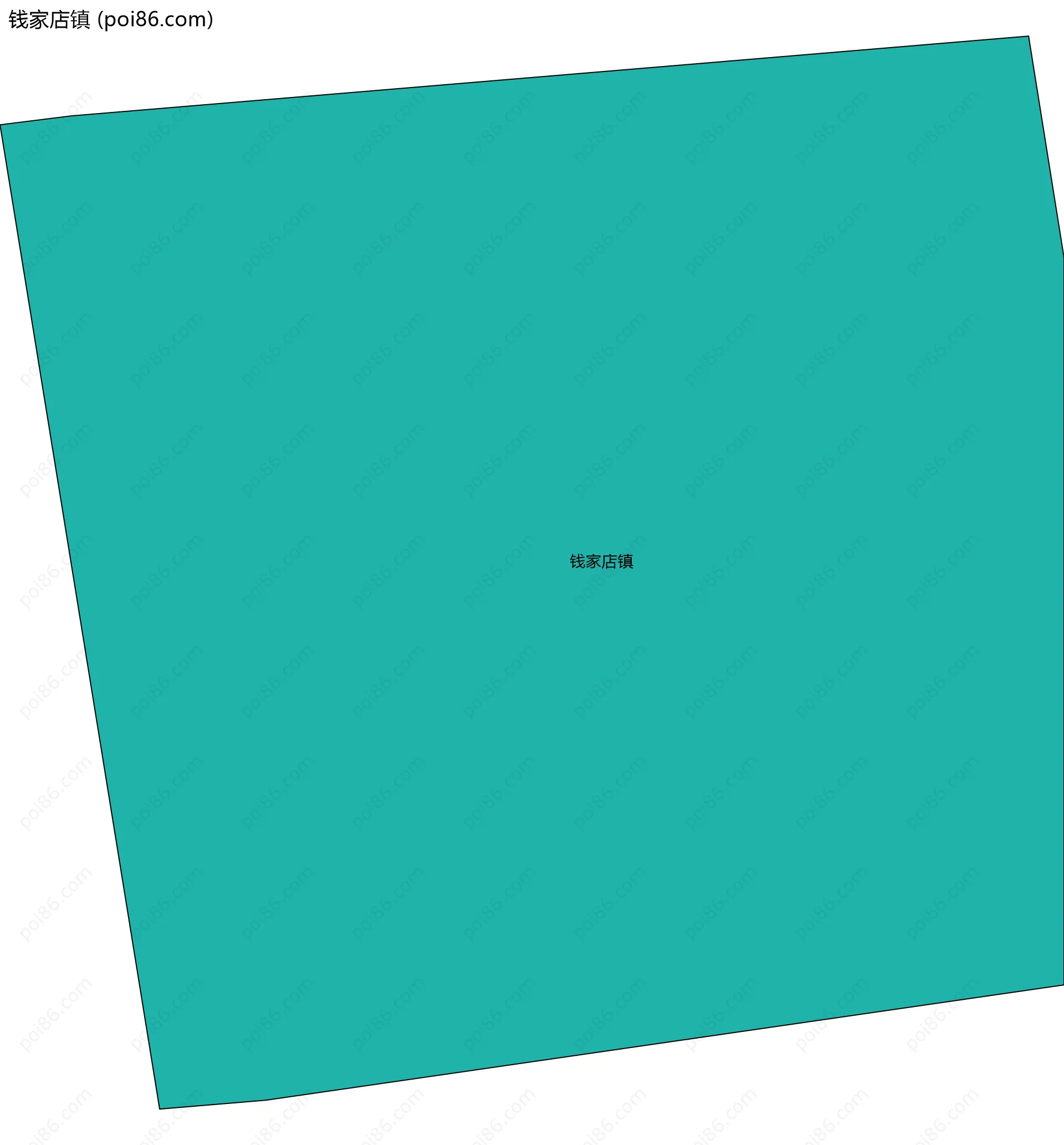 钱家店镇边界地图