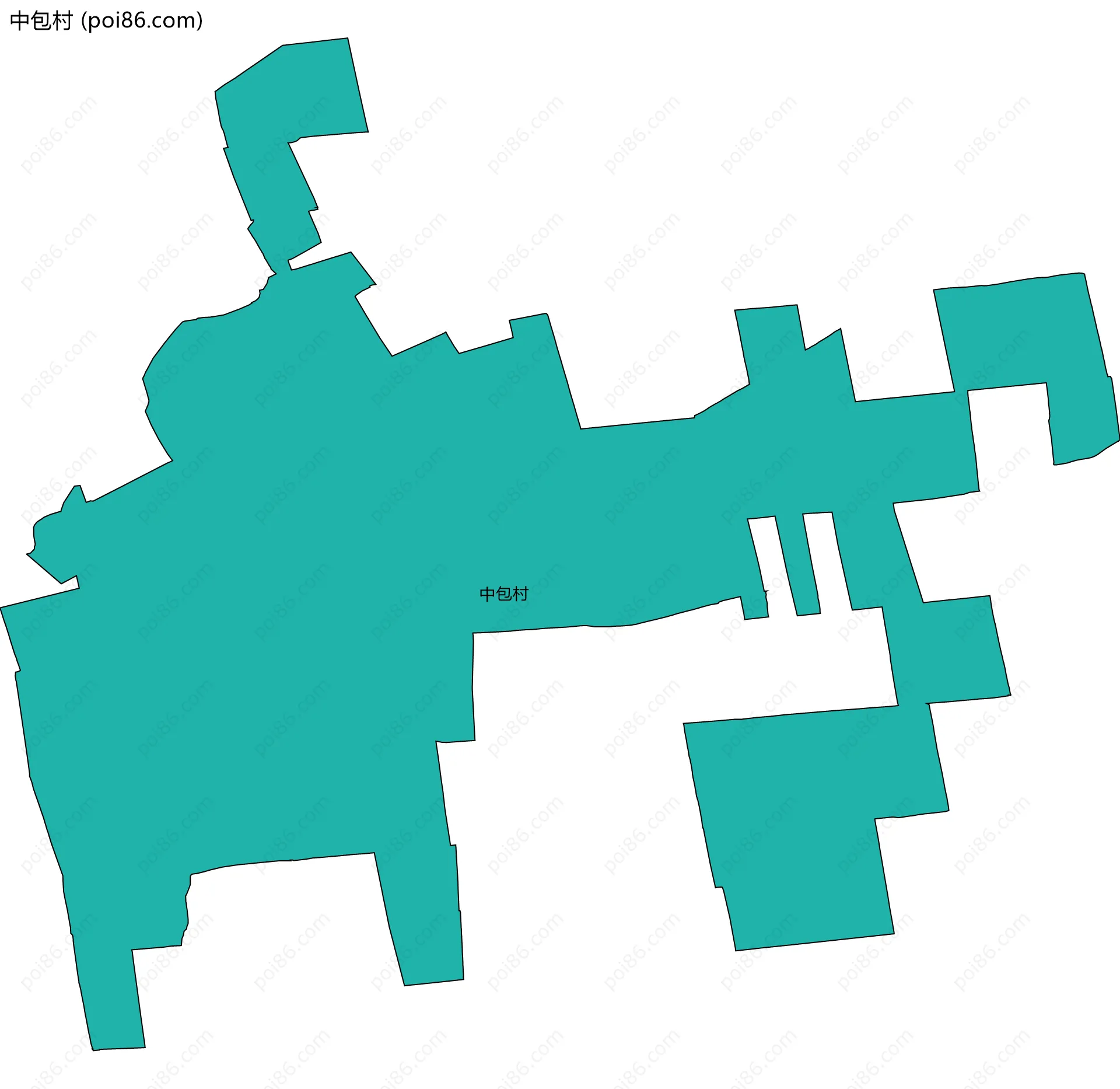 中包村边界地图