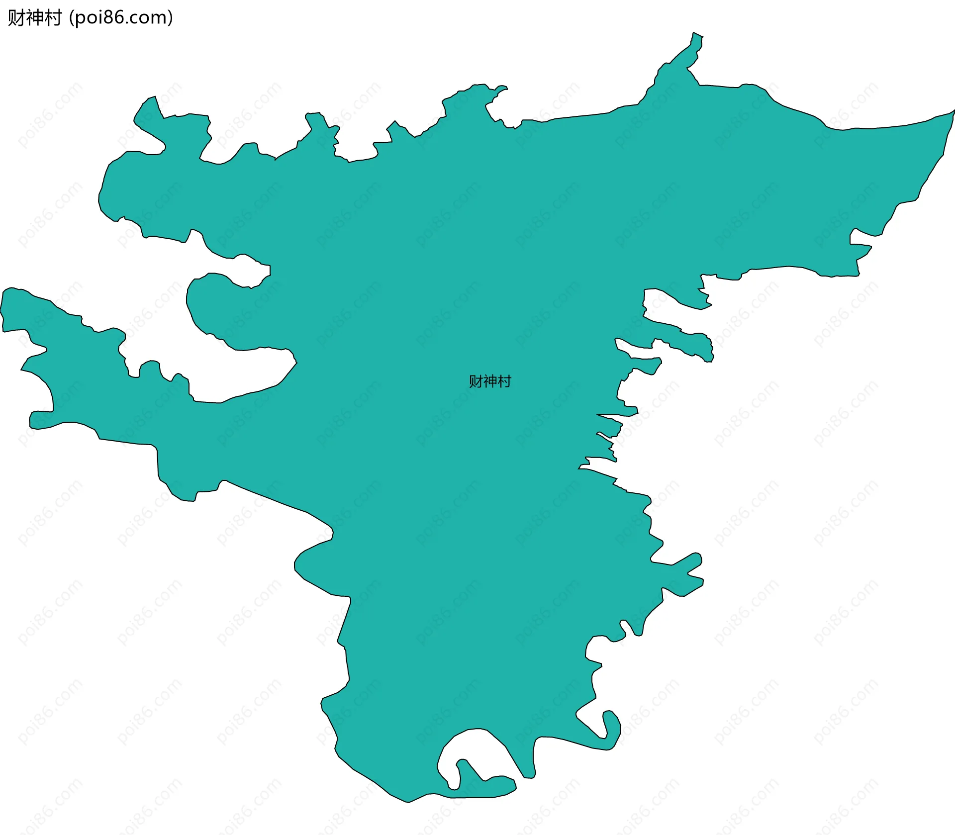 财神村边界地图