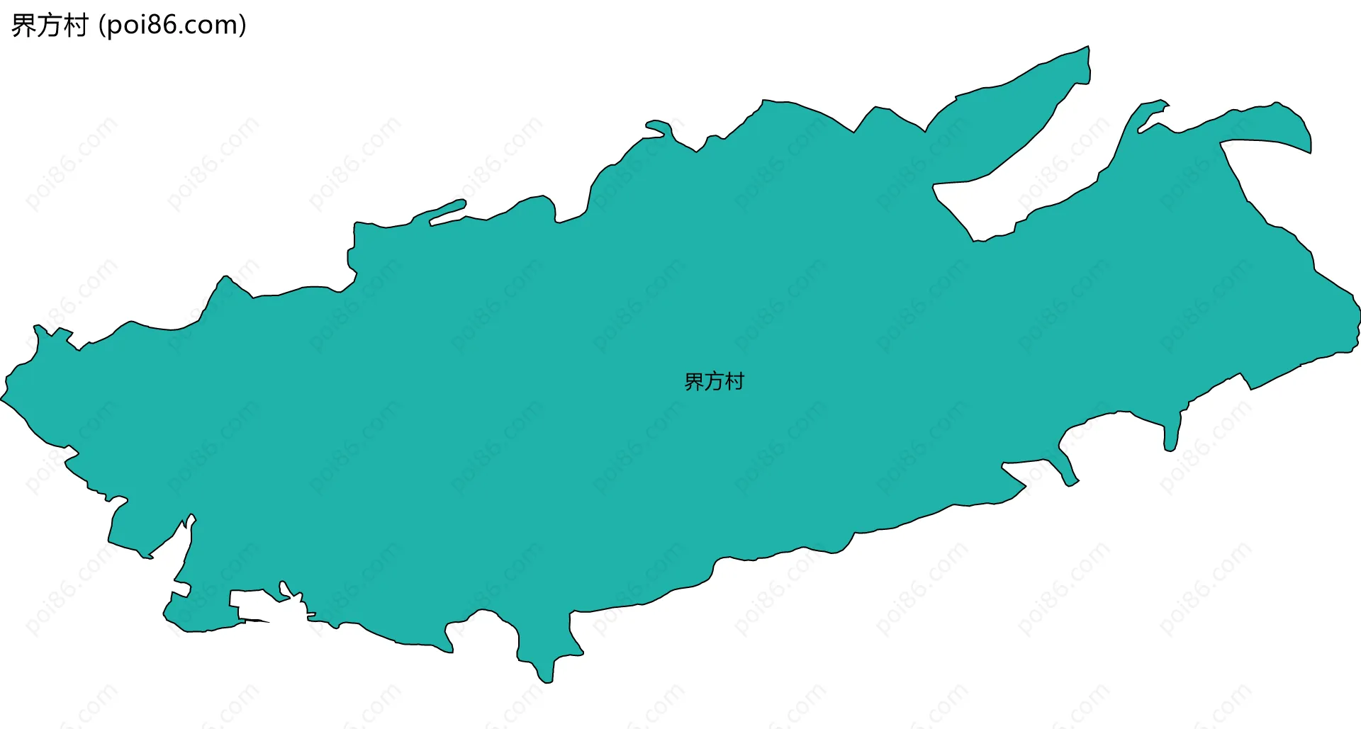 界方村边界地图