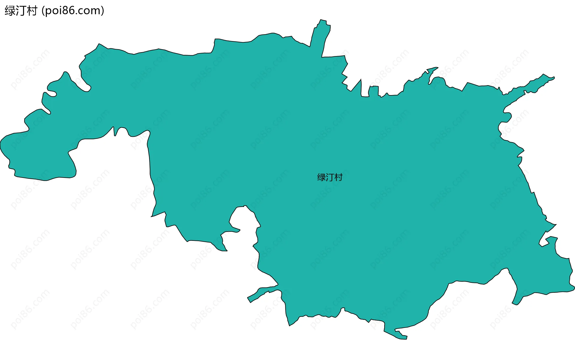 绿汀村边界地图