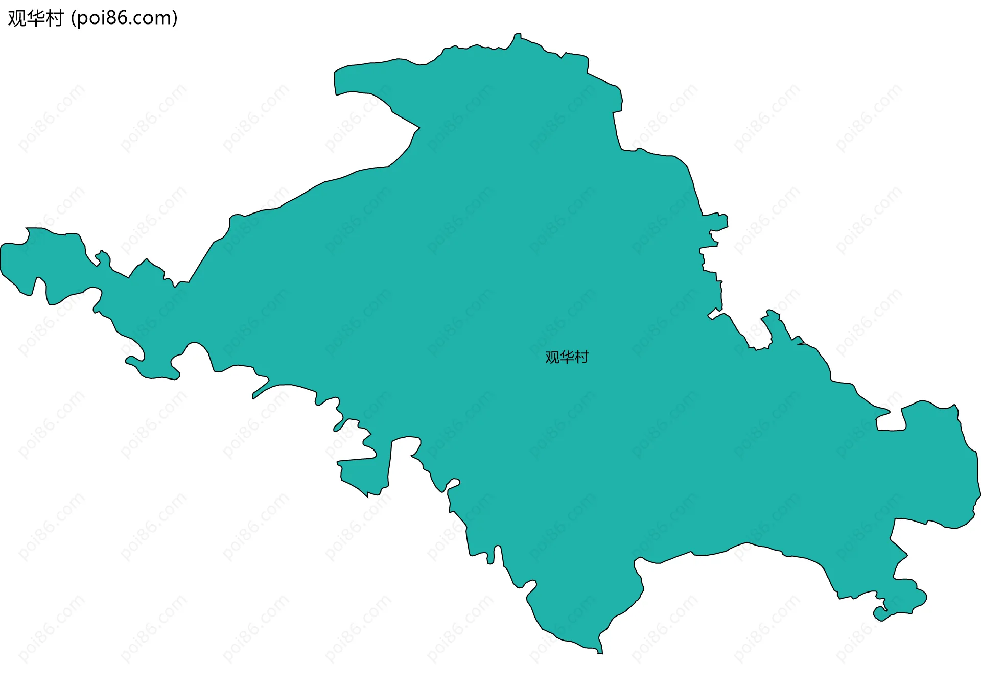 观华村边界地图