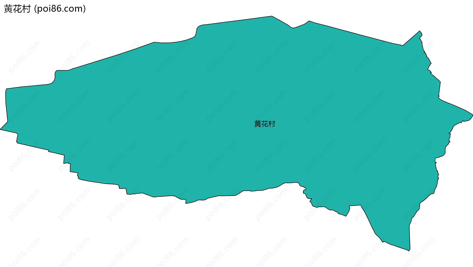 黄花村边界地图