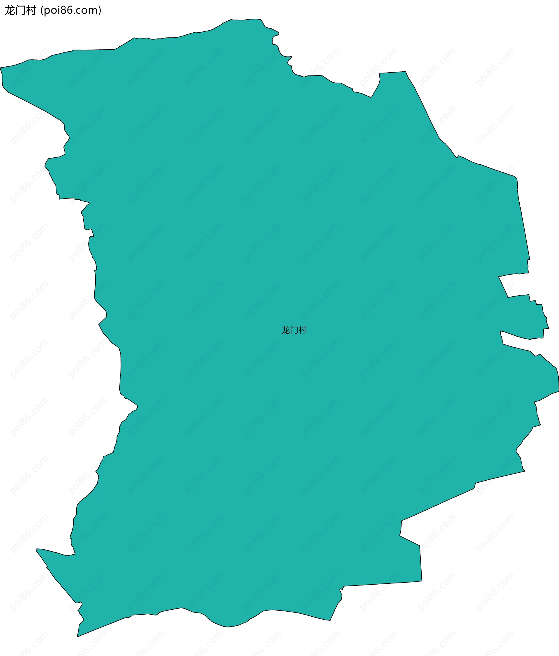 龙门村边界地图